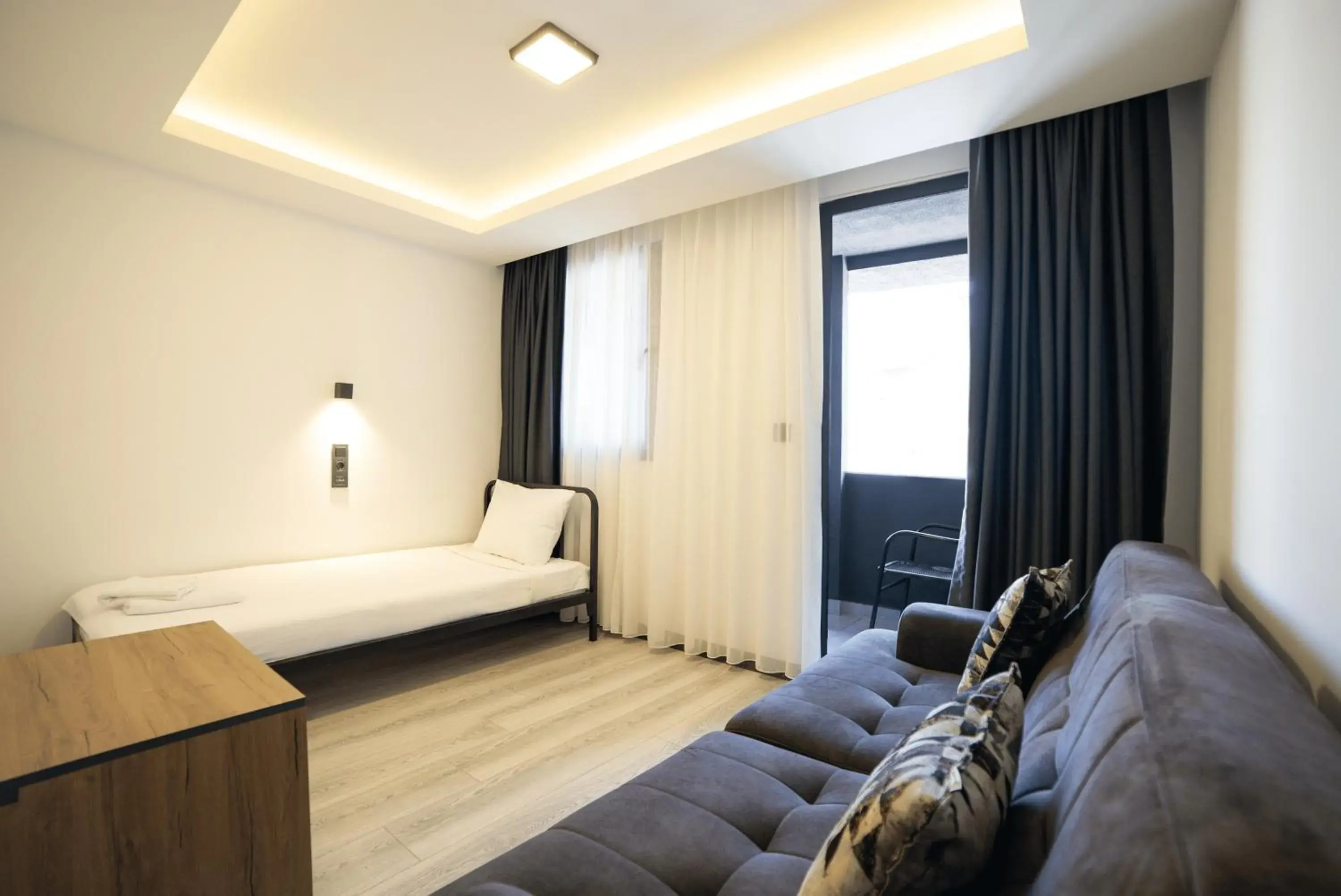 View (from property/room), Bed in Kriti Hotel Antalya View (from property/room), Bed in Kriti Hotel Antalya