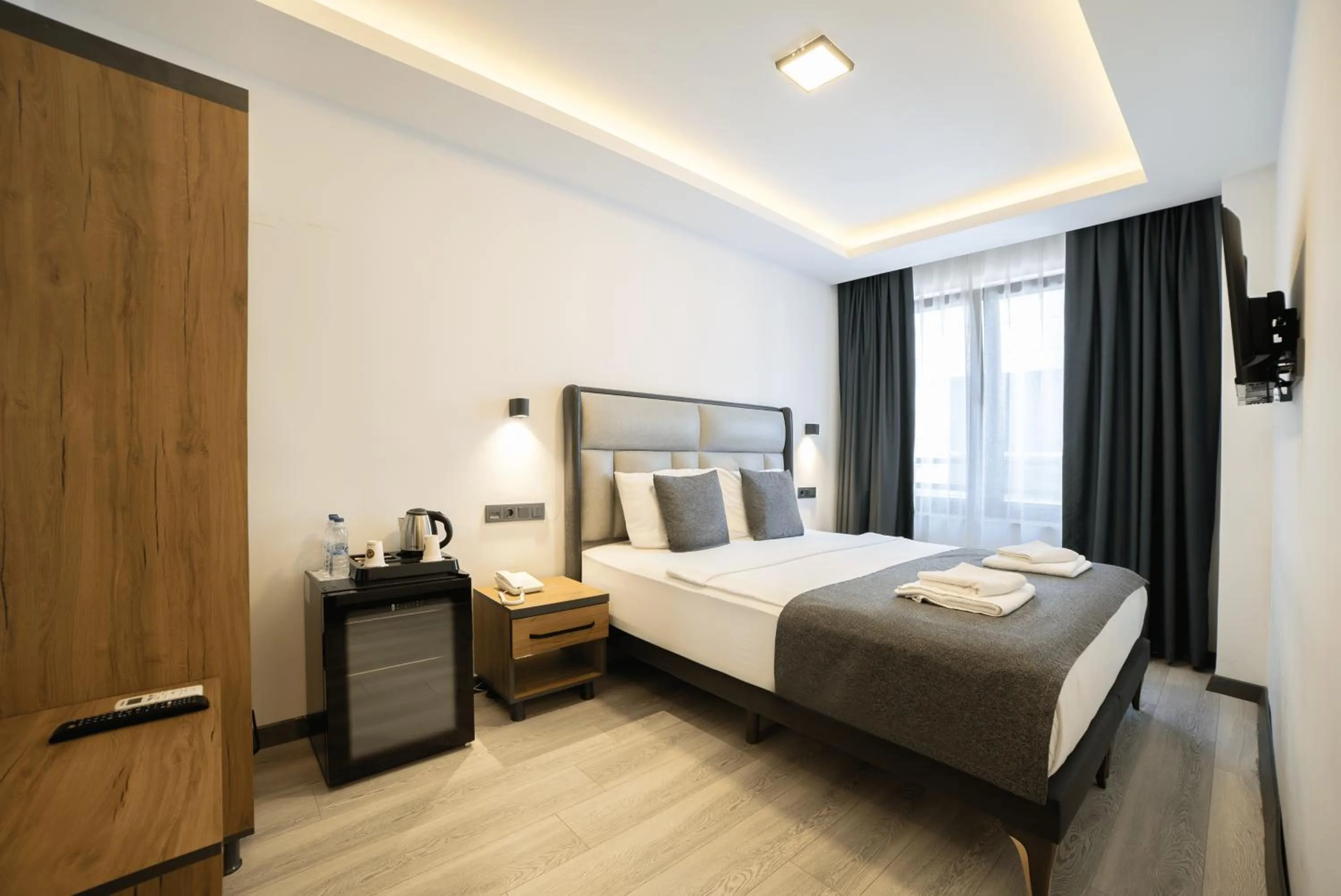 View (from property/room), Bed in Kriti Hotel Antalya