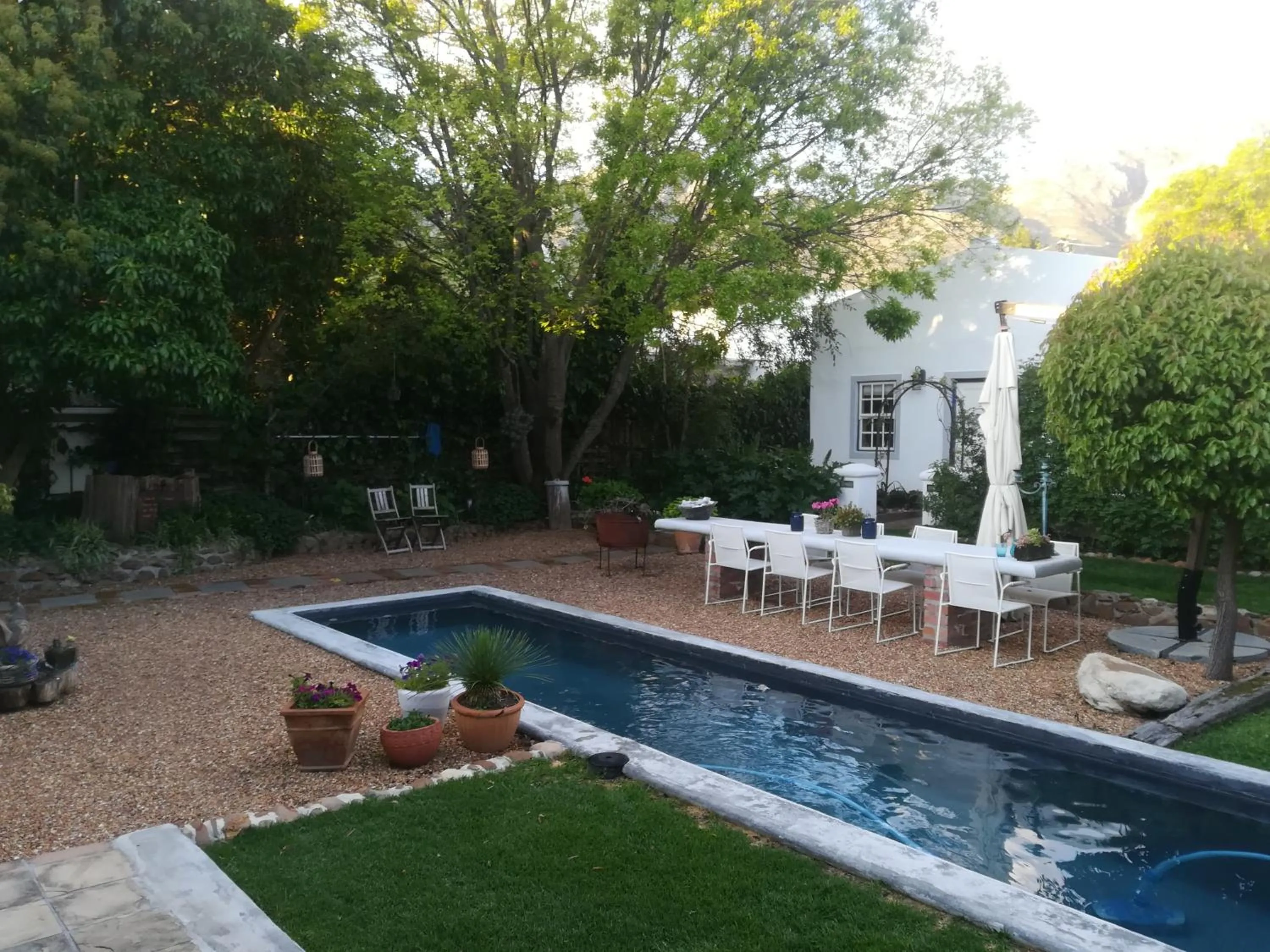 Garden view in The Cottage on 55