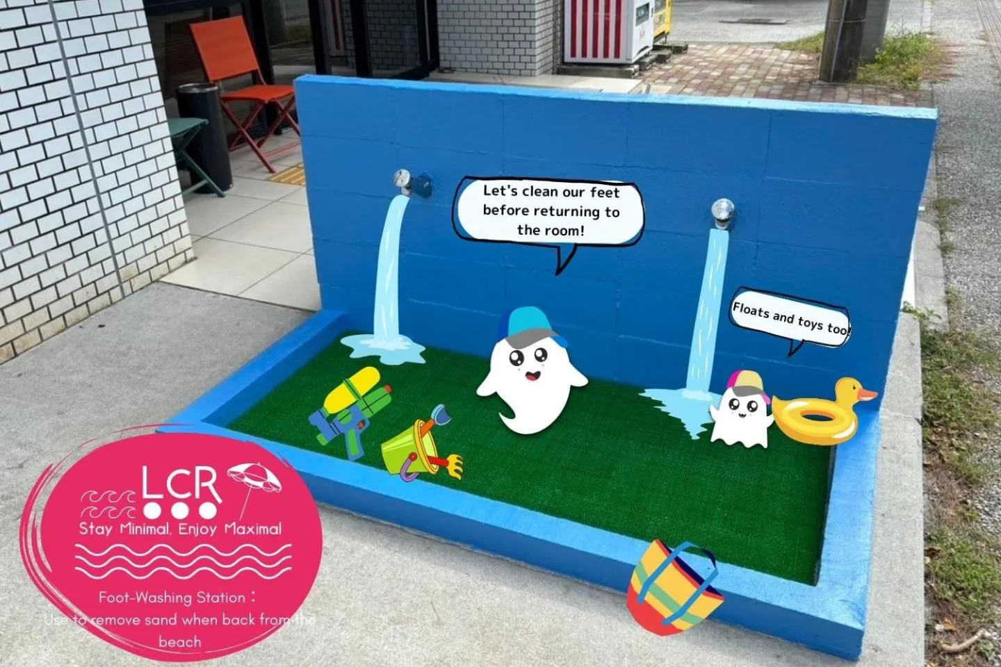 Area and facilities in LOW COST RESORT MANZA BEACH （旧：北海荘）