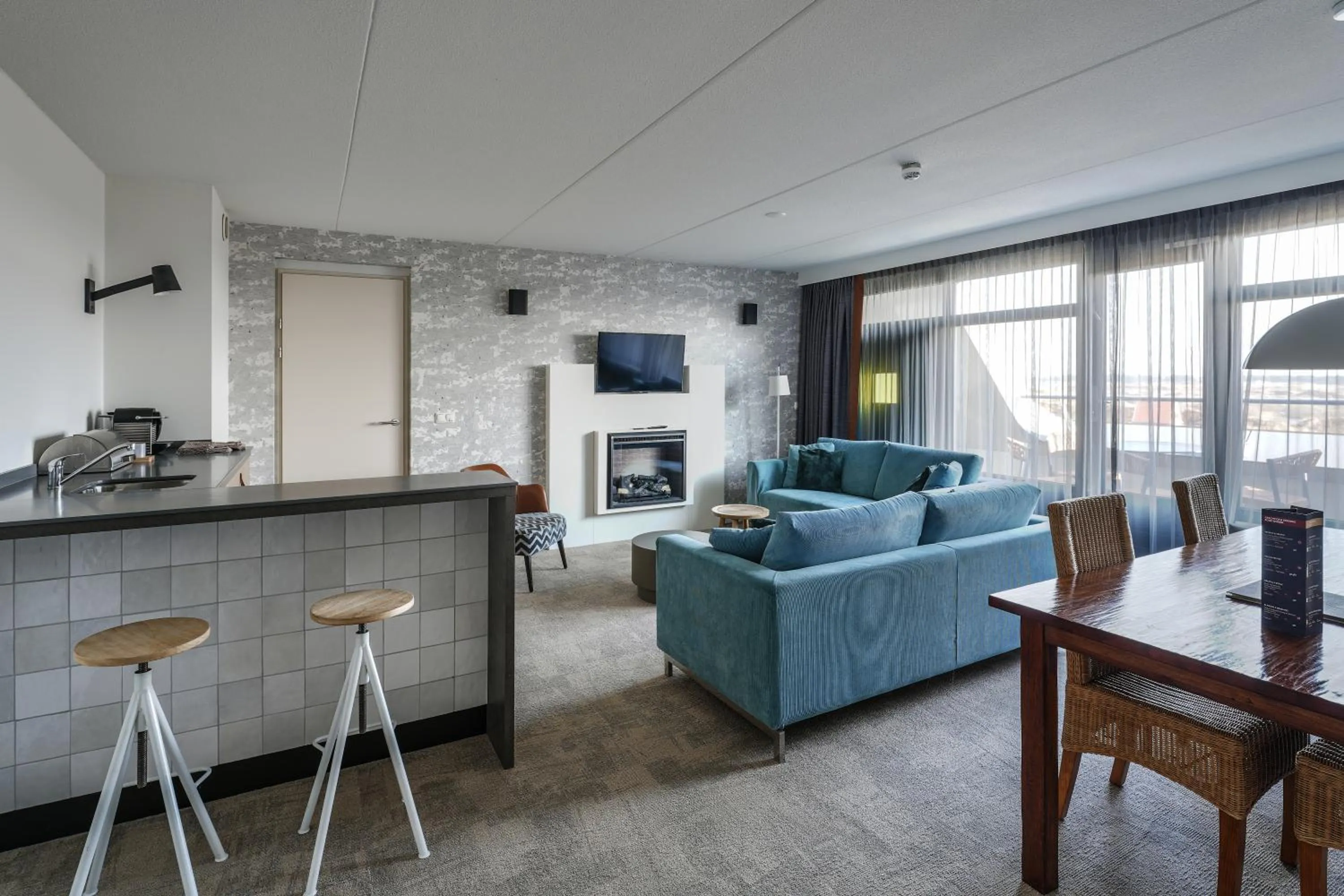 Living room in Paal 8 Hotel aan Zee