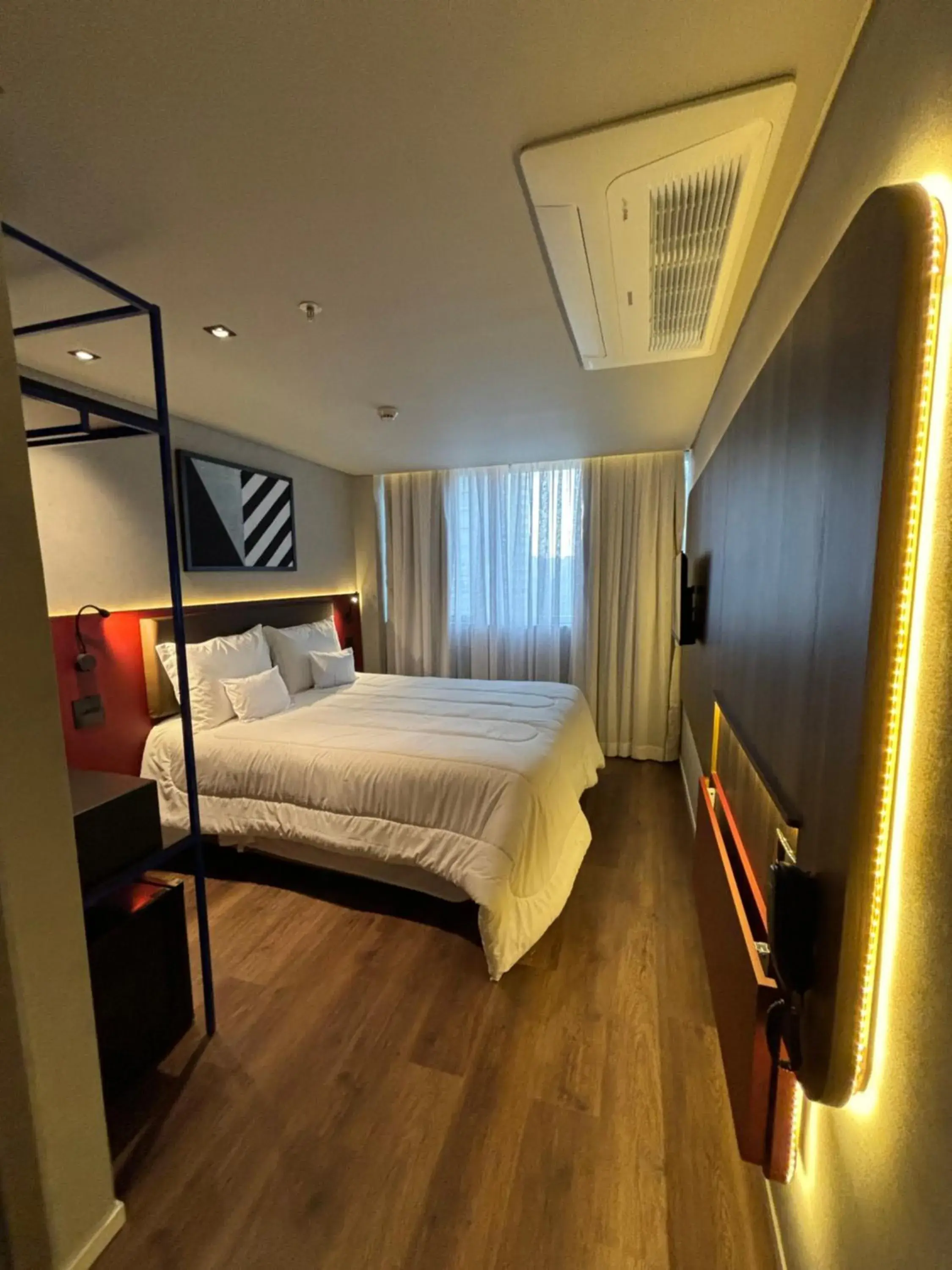 Bed in Golden Tower Express Nações Unidas by Fênix Hotéis Bed in Golden Tower Express Nações Unidas by Fênix Hotéis