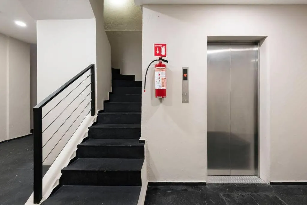 elevator in 301 Historic building 1Bdrm 1bath AC Rooftop