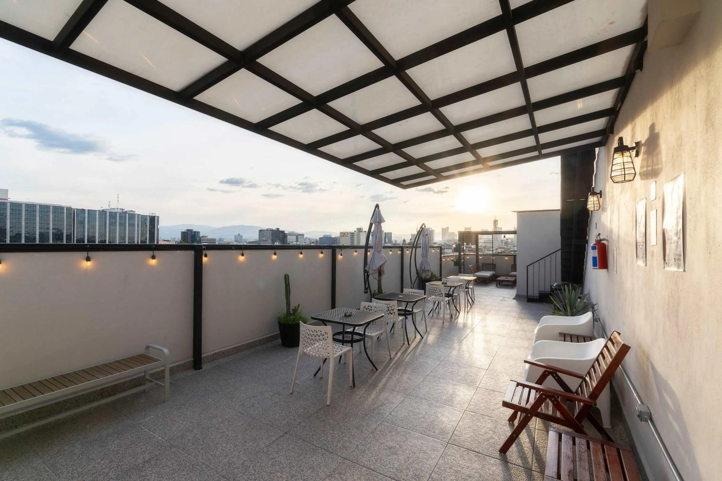 Balcony/Terrace in 301 Historic building 1Bdrm 1bath AC Rooftop