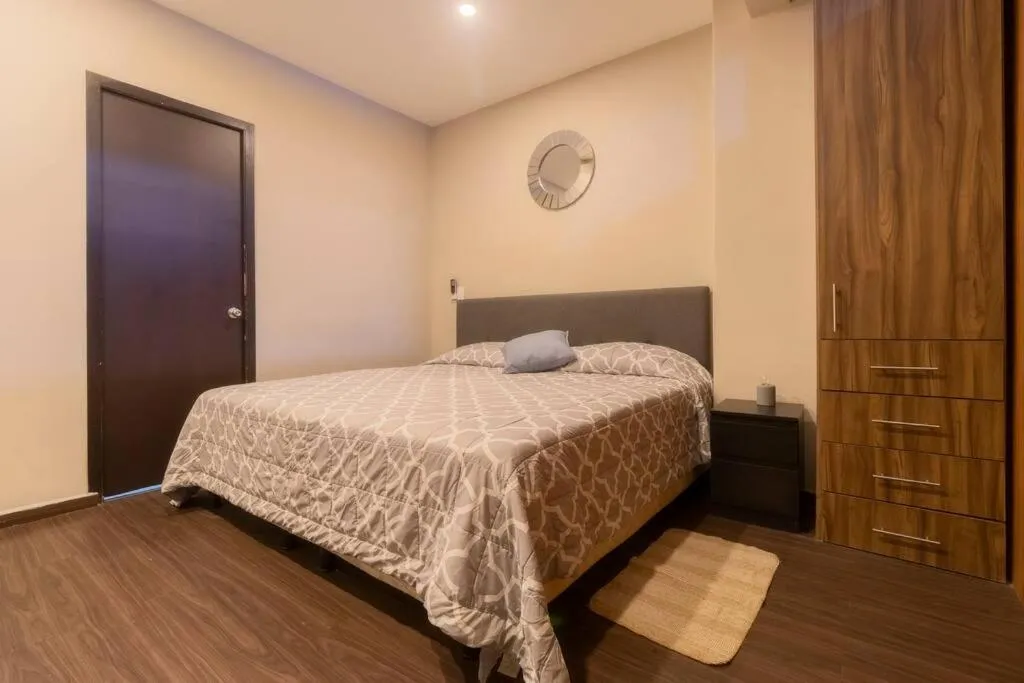 Photo of the whole room, Bed in 301 Historic building 1Bdrm 1bath AC Rooftop