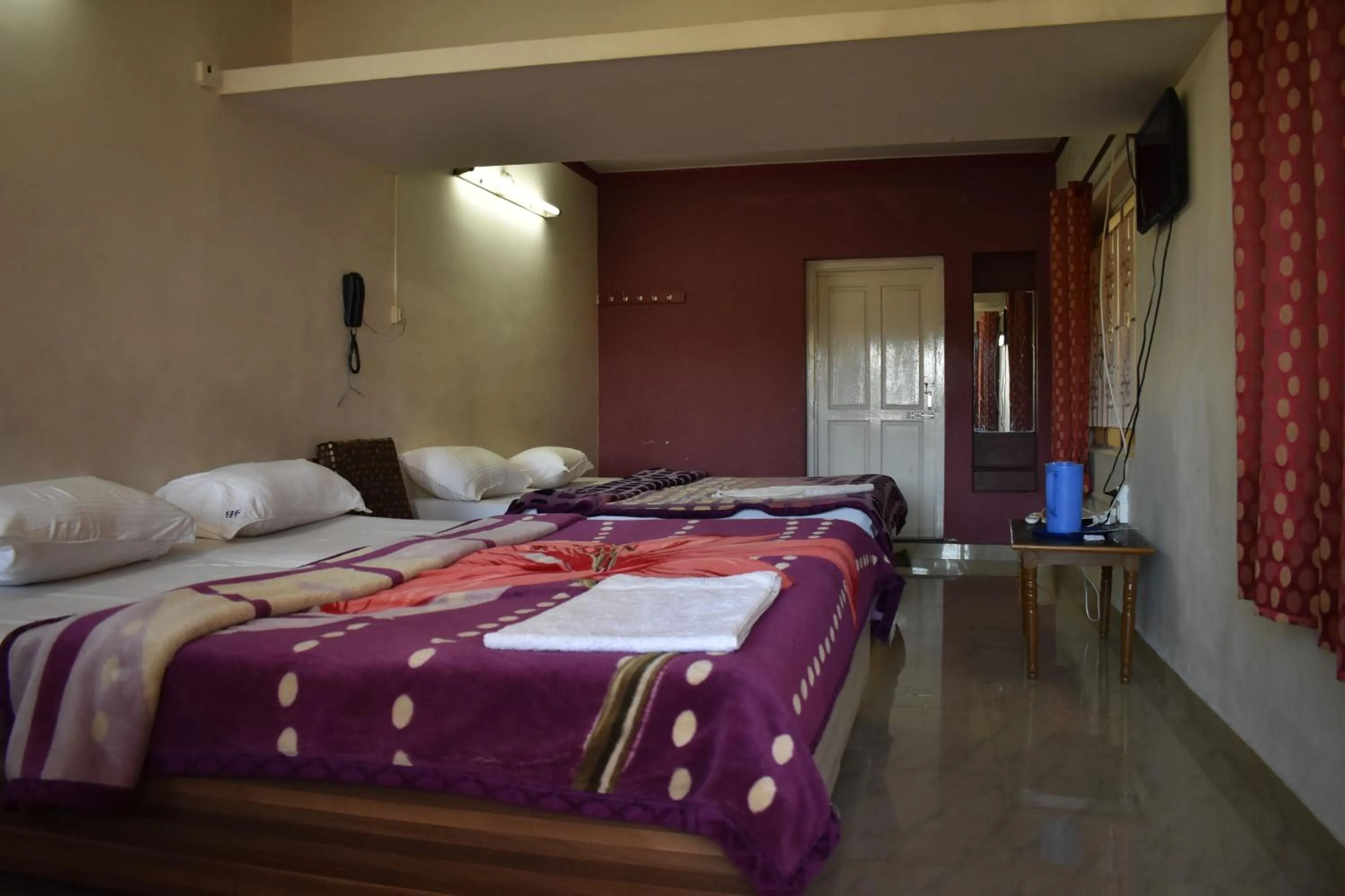 Bed in Hotel Sri Balaji