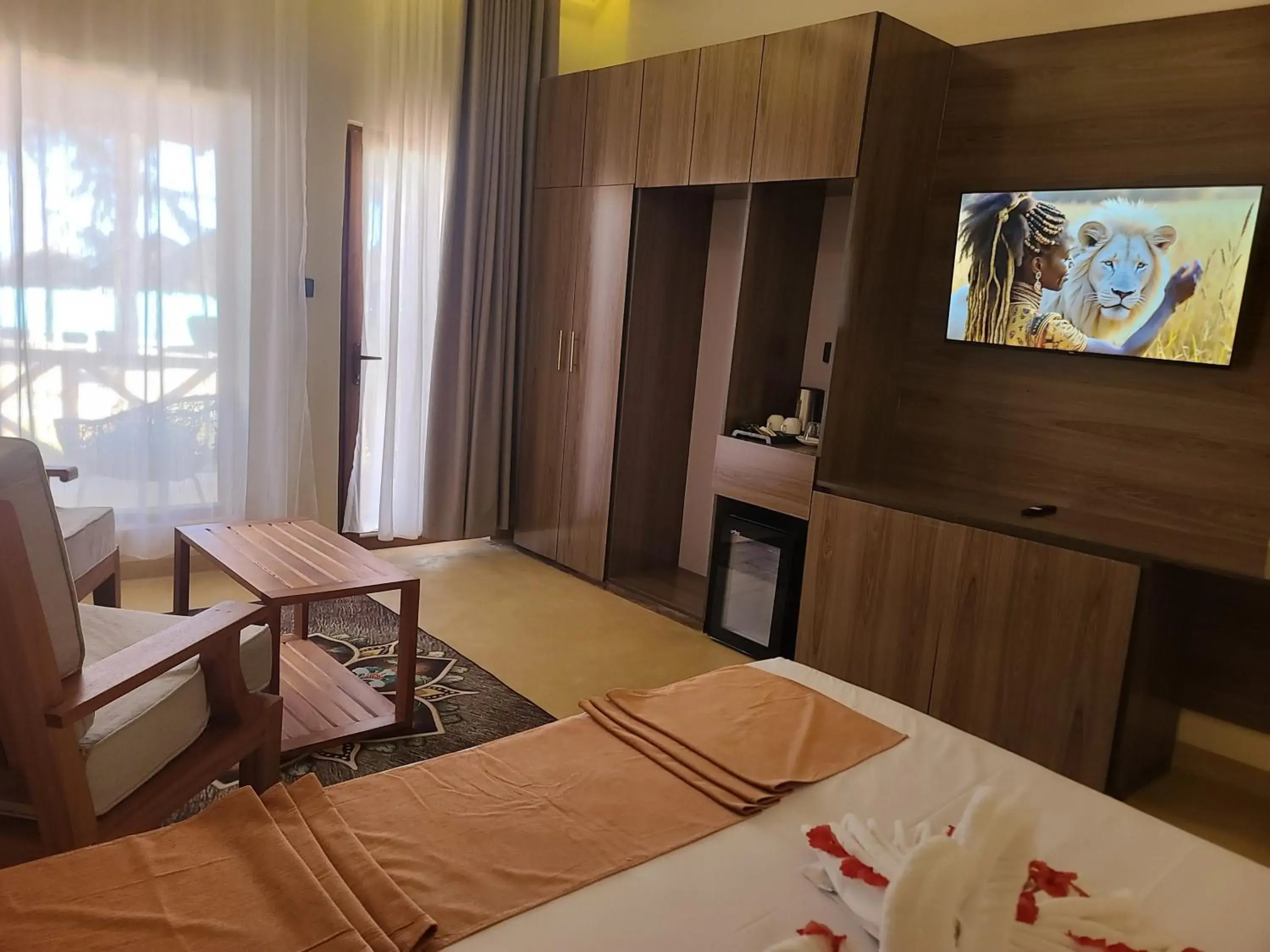 Bed in Tanzanite Beach Resort Bed in Tanzanite Beach Resort