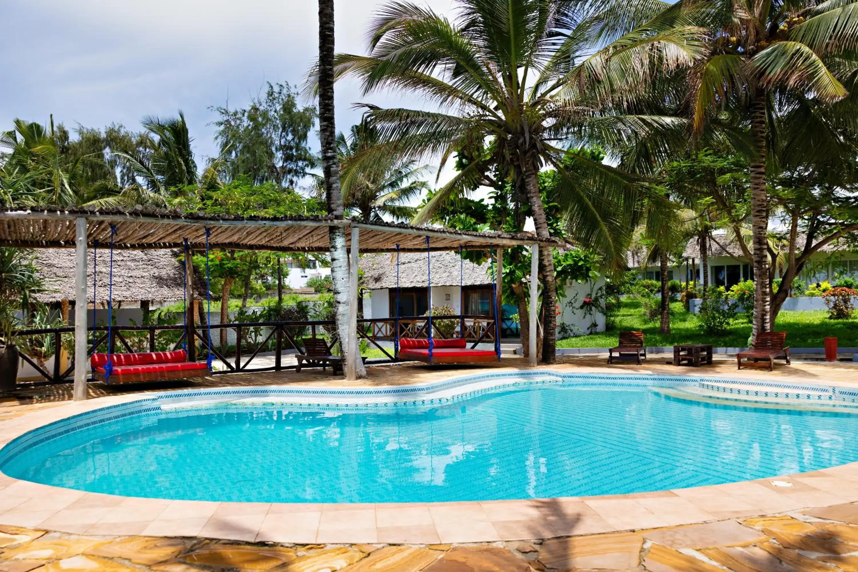 Pool view in Tanzanite Beach Resort Pool view in Tanzanite Beach Resort