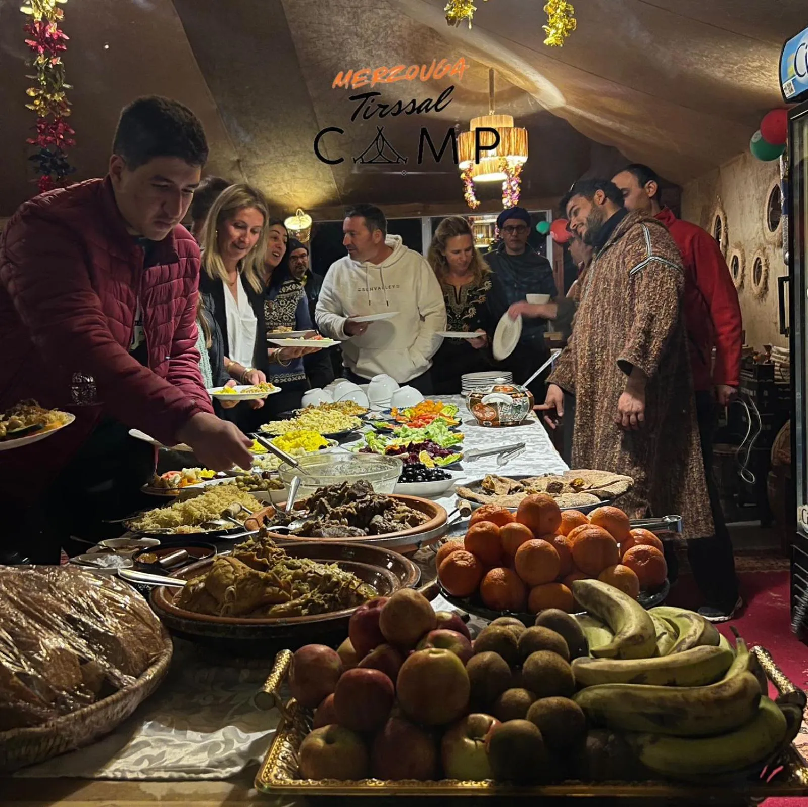 Food and drinks in Merzouga Tirssal Camp
