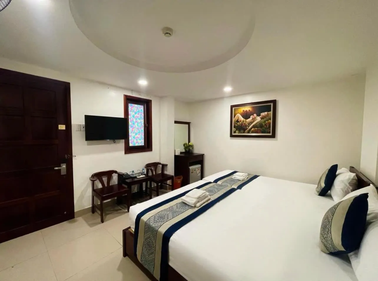 Bed in DINH DINH 2 AIRPORT HOTEL