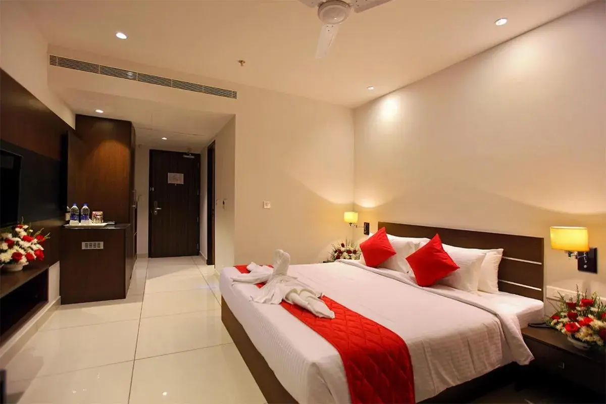 Bed in HOTEL SAN Bed in HOTEL SAN