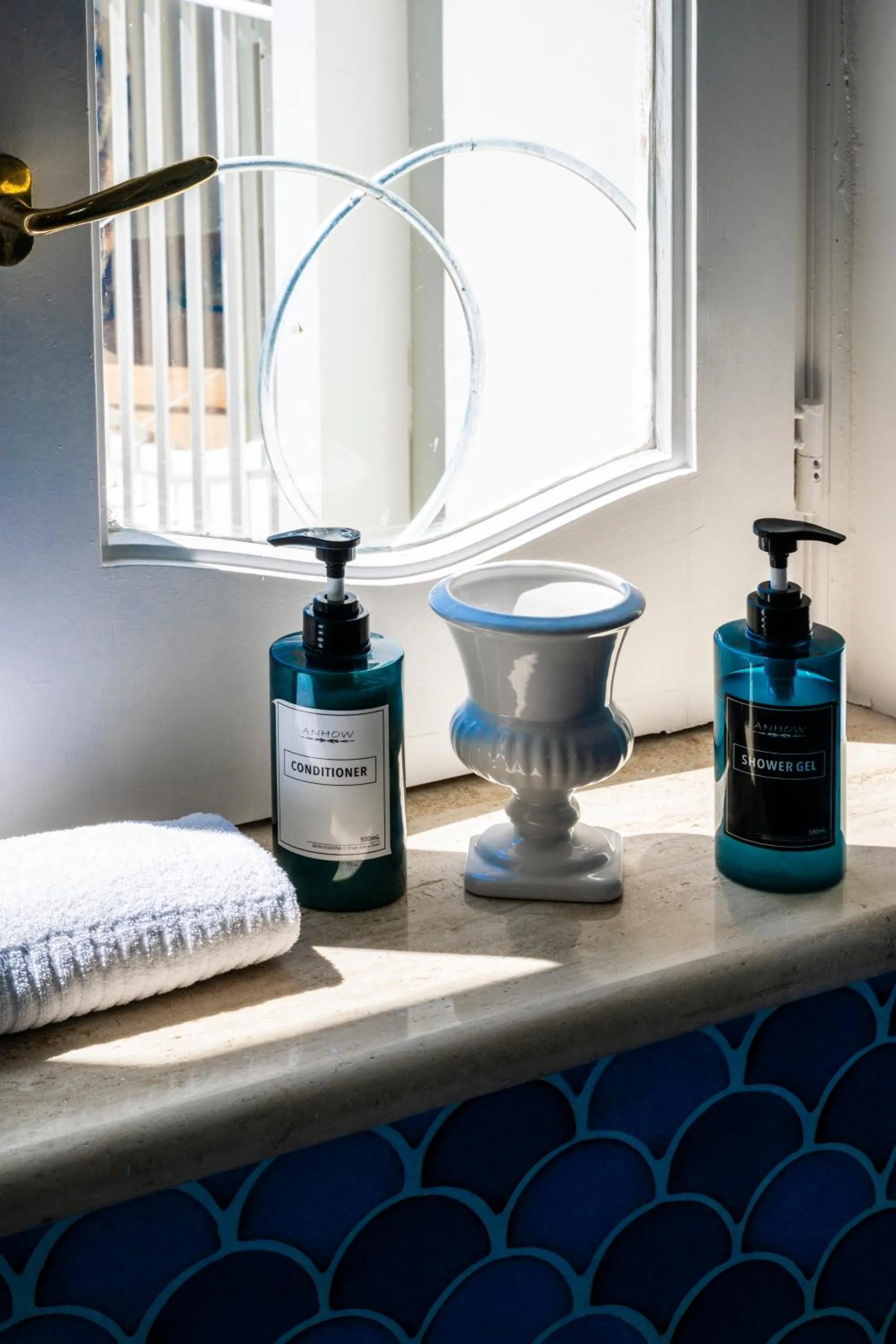 Shower in Villa Santa Chiara Positano Suites