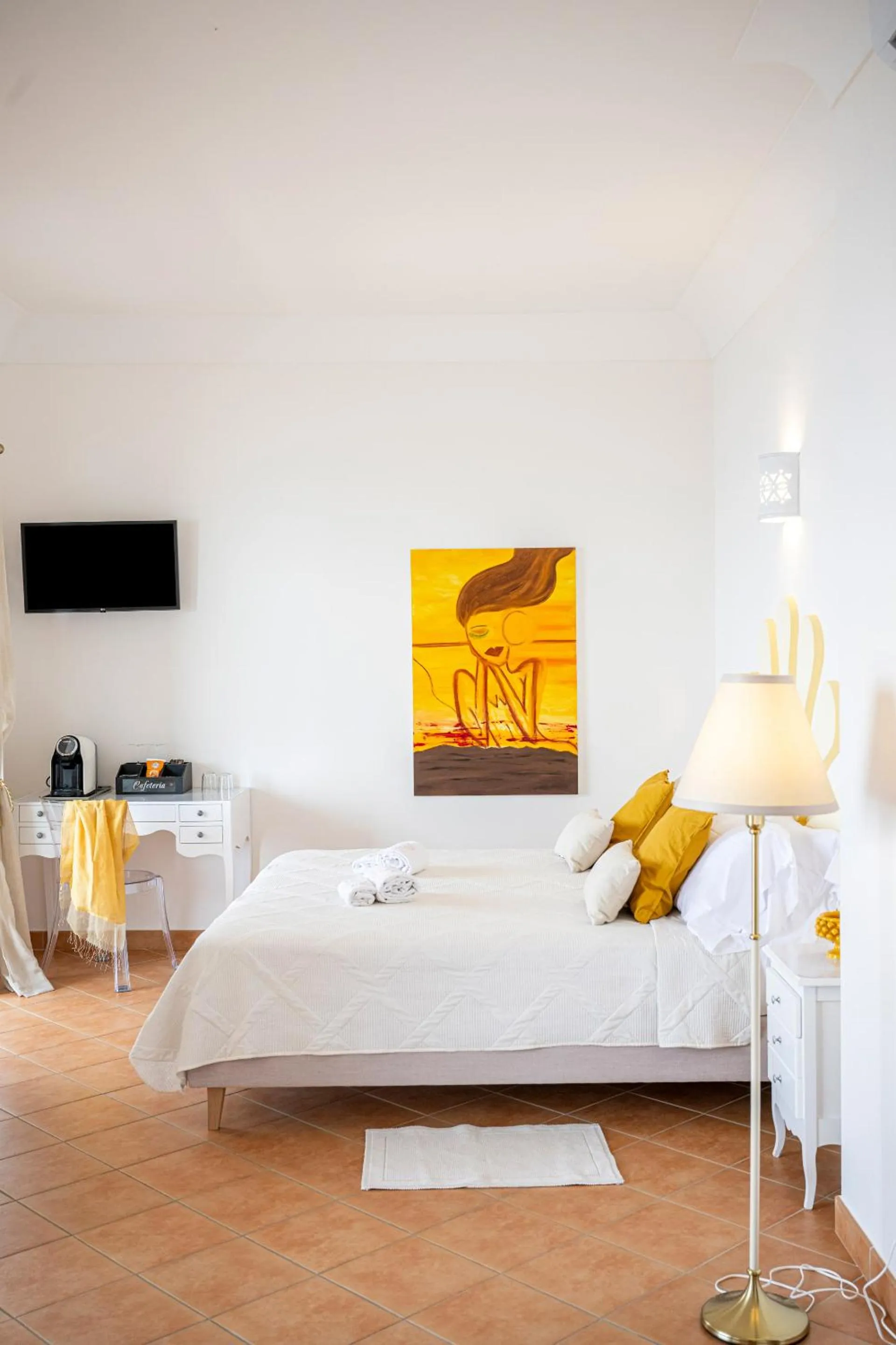 Bedroom, Bed in Villa Santa Chiara Positano Suites