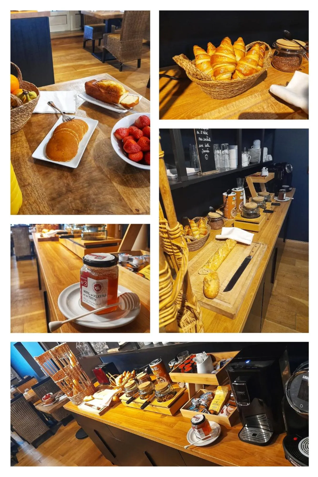 Breakfast in Hôtel Restaurant L'Art des Mets by Côté Jardin