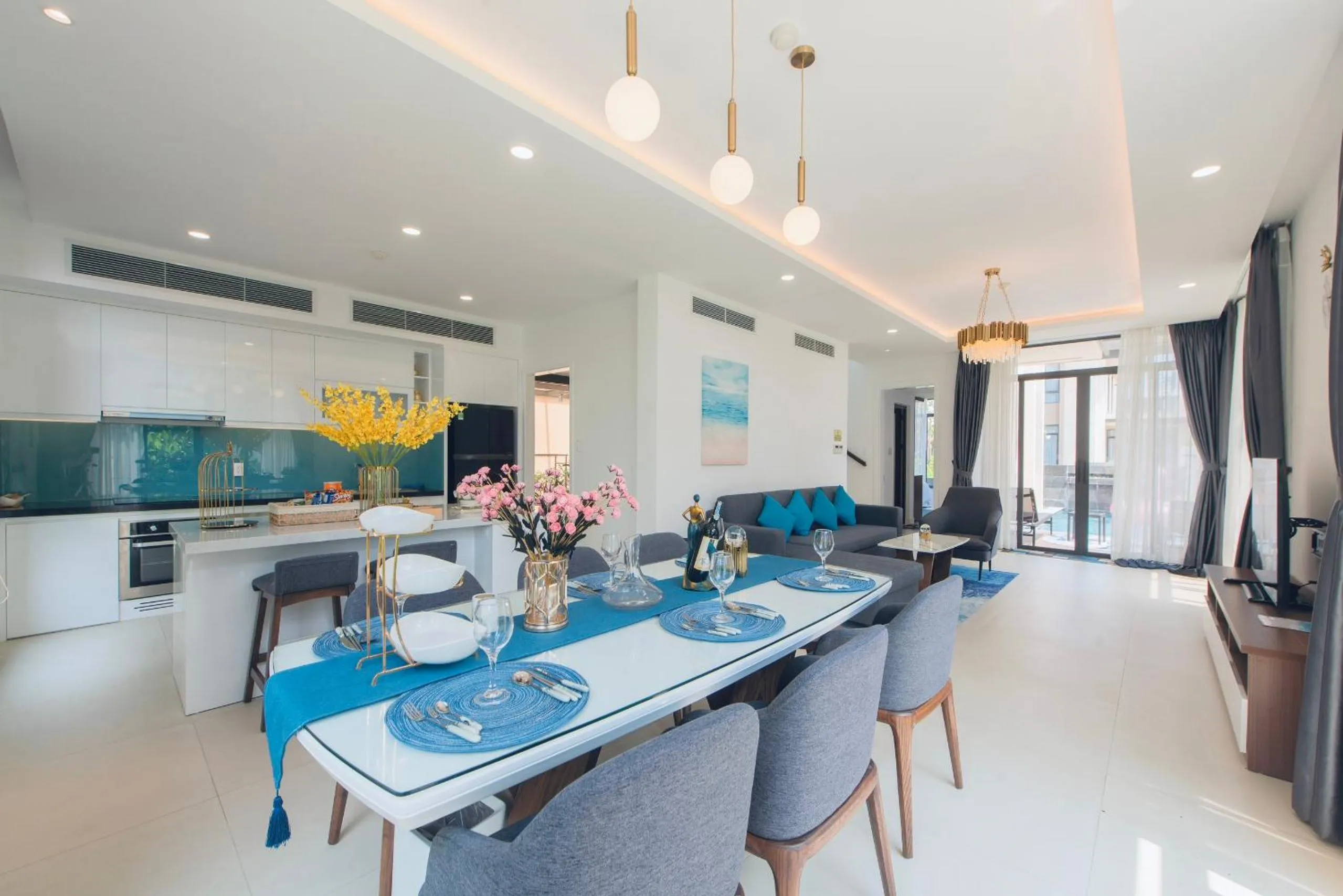 kitchen in Hese Pool Villas & Resort Cam Ranh