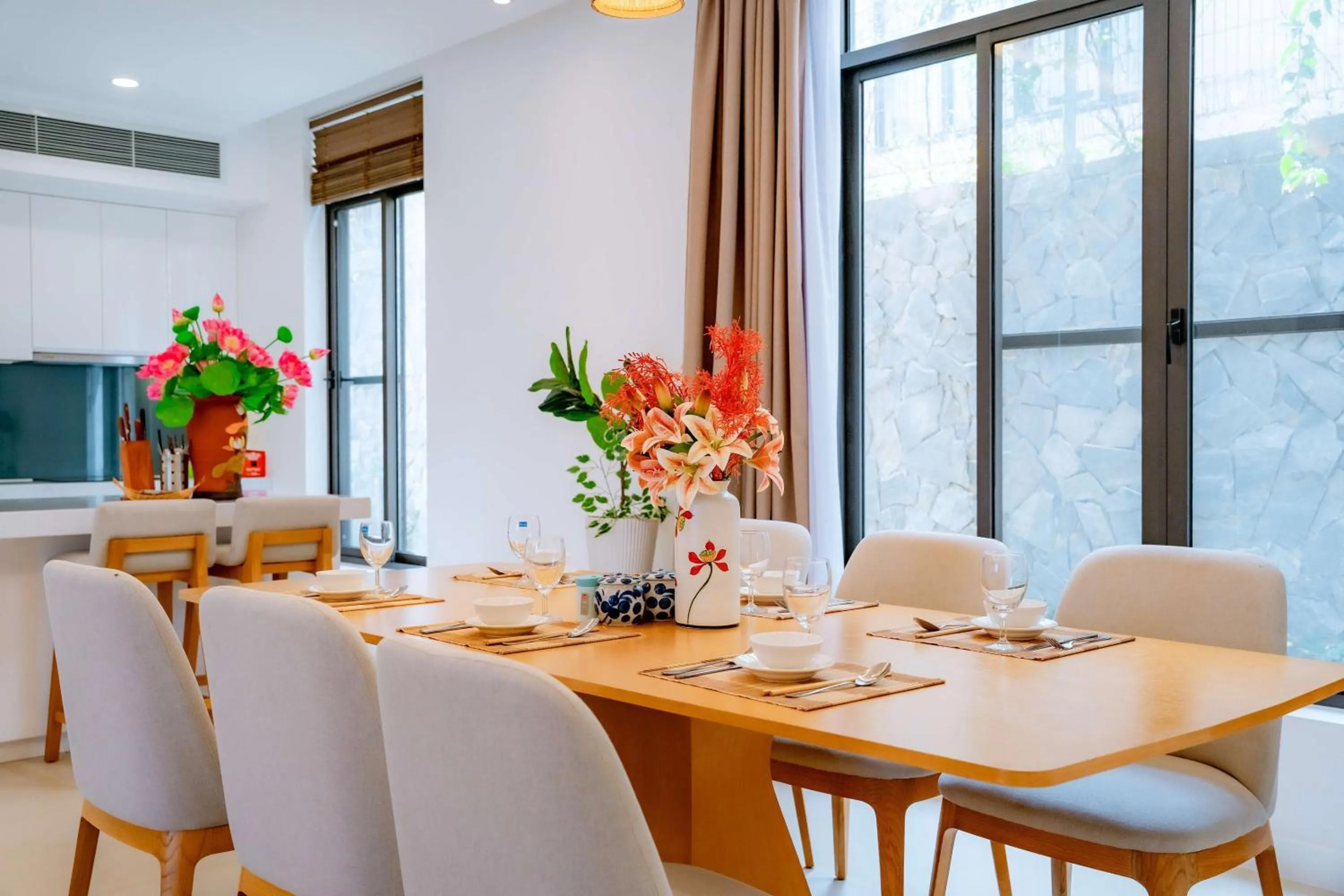 kitchen in Hese Pool Villas & Resort Cam Ranh