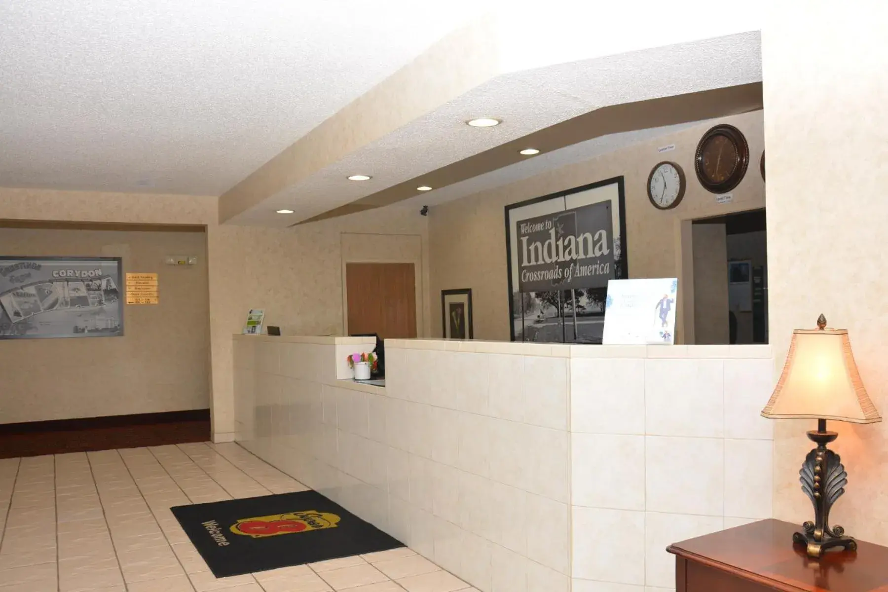 Lobby or reception in Super 8 by Wyndham Corydon Lobby or reception in Super 8 by Wyndham Corydon