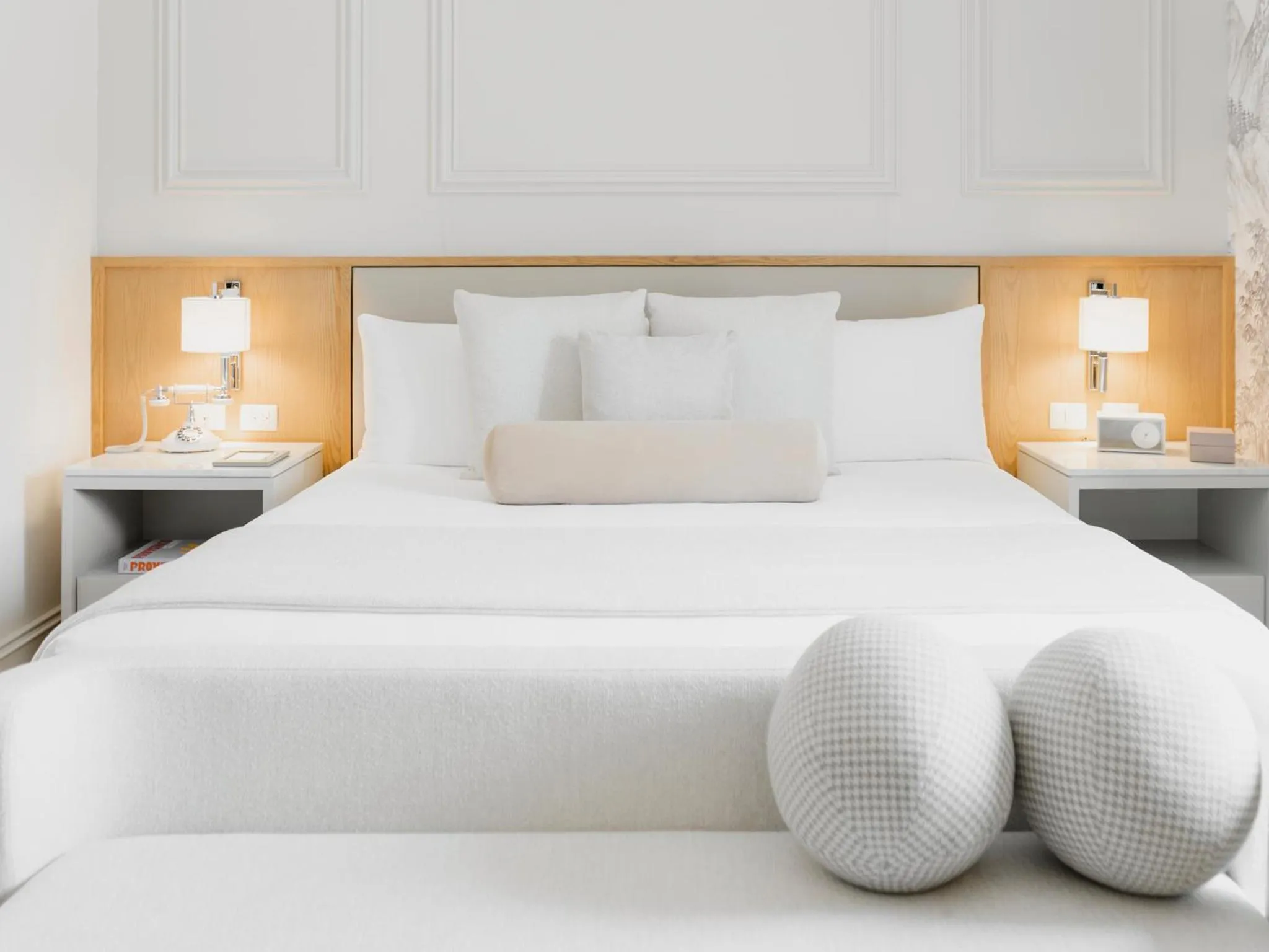 Decorative detail, Bed in Hotel Maria Camille