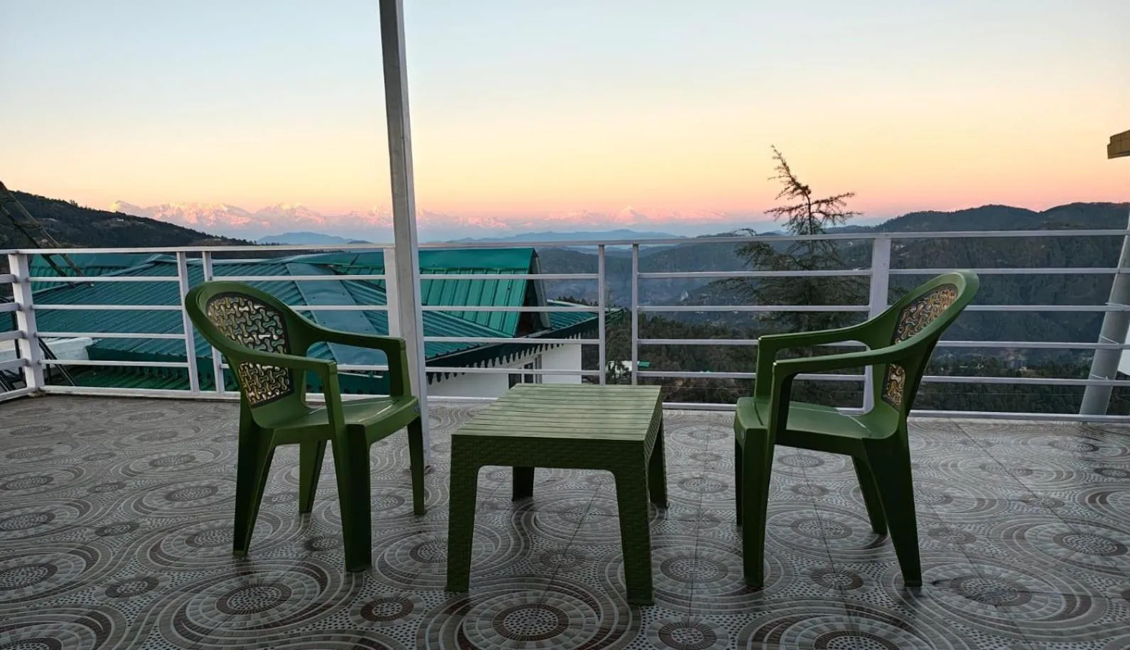 Seating area in Abhi's Cottage