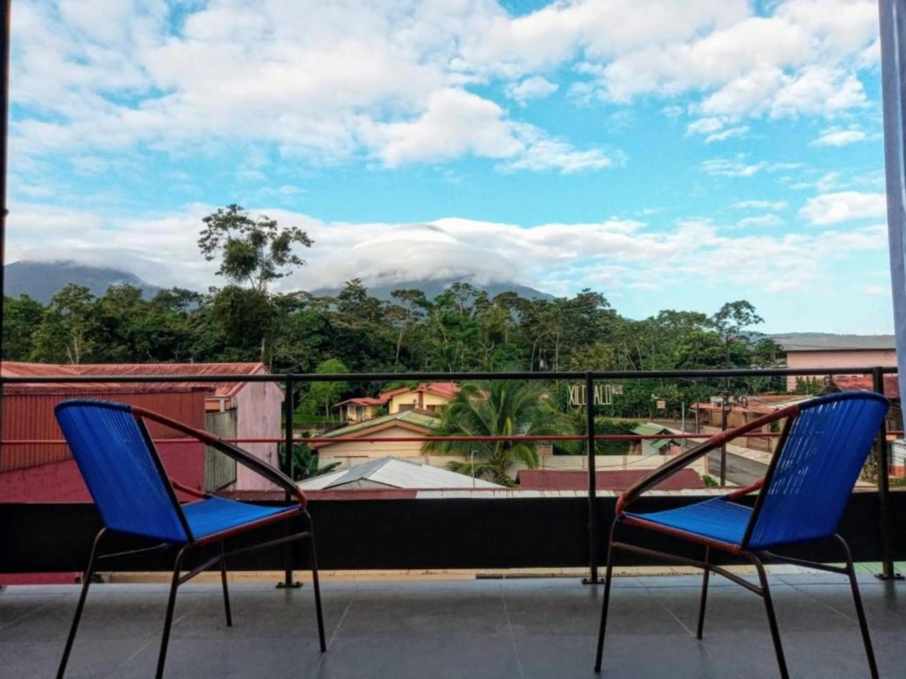 Balcony/Terrace in La Fortuna Lodge by Treebu Hotels