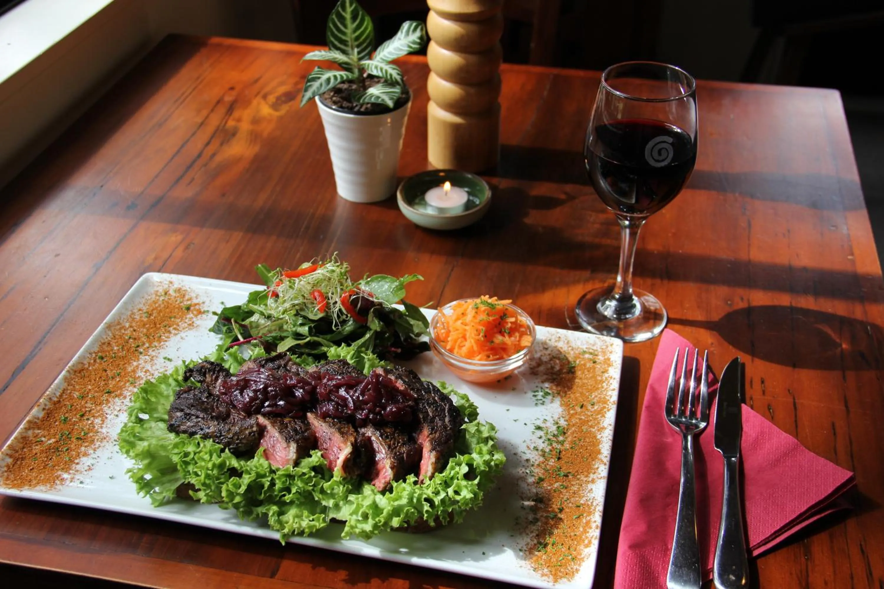 Food close-up in Rapaura Watergardens