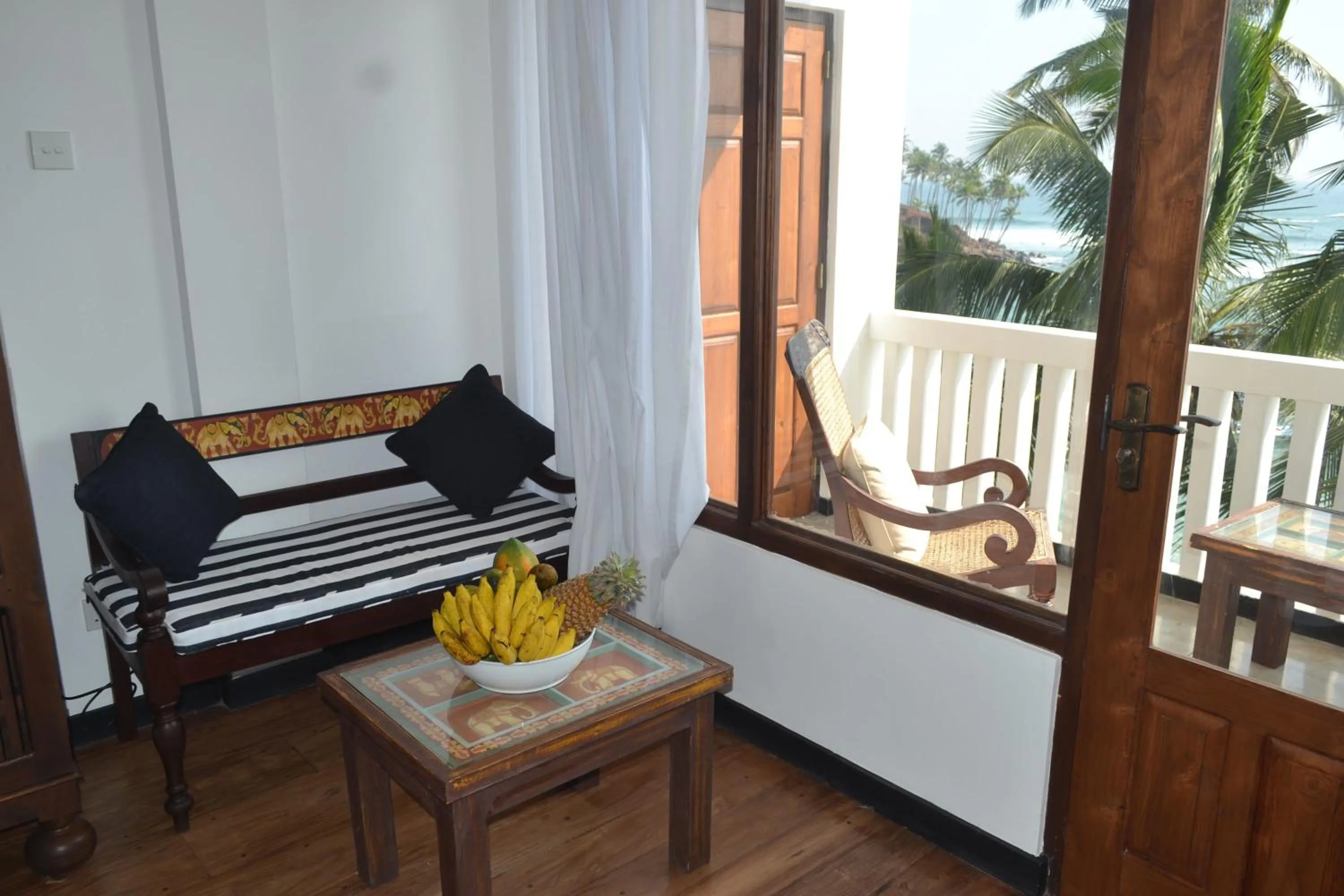 Seating area in Sea World Boutique Hotel