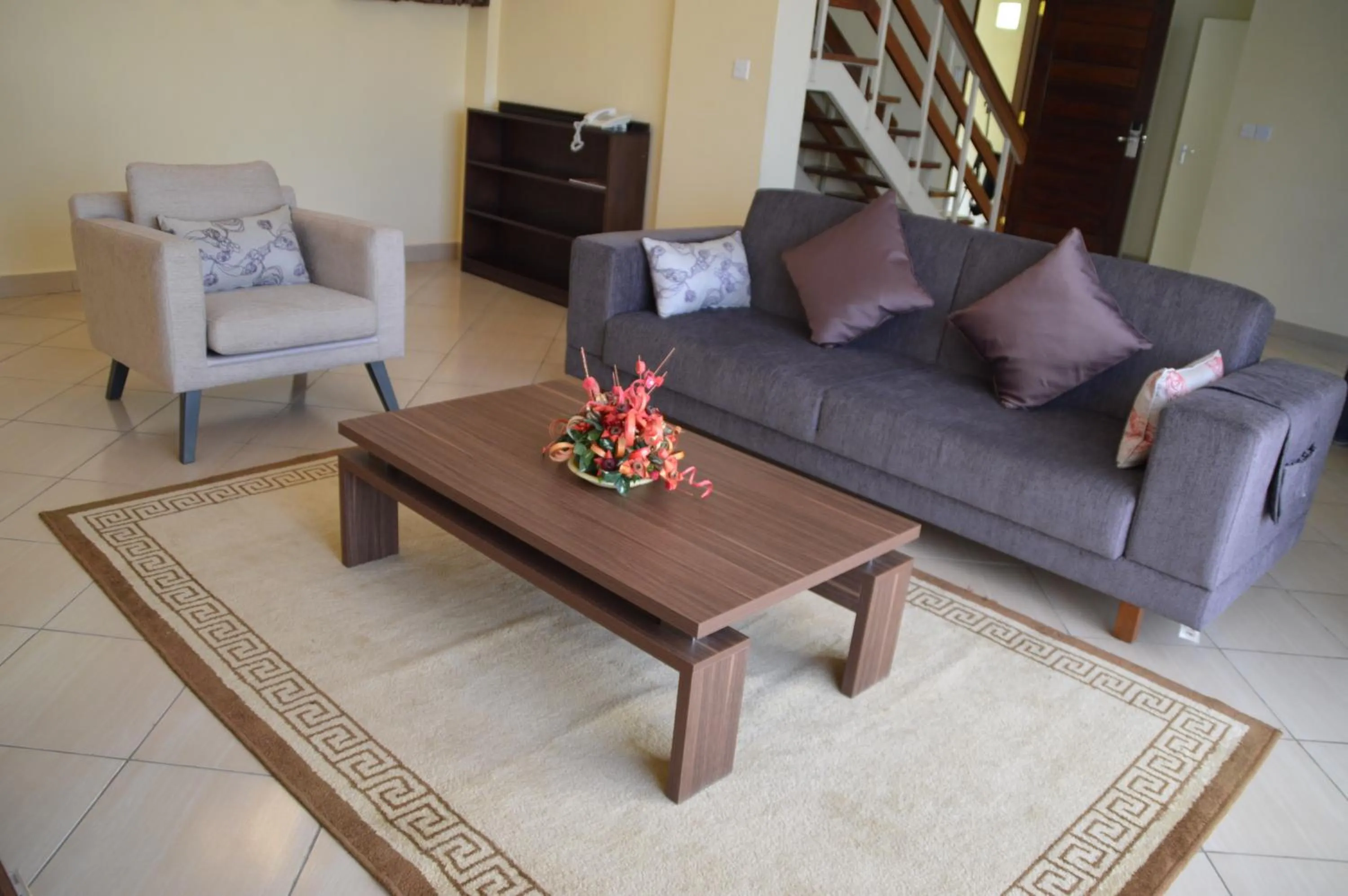 Living room in Norfolk Towers Serviced Apartment -Nairobi, City Centre CBD