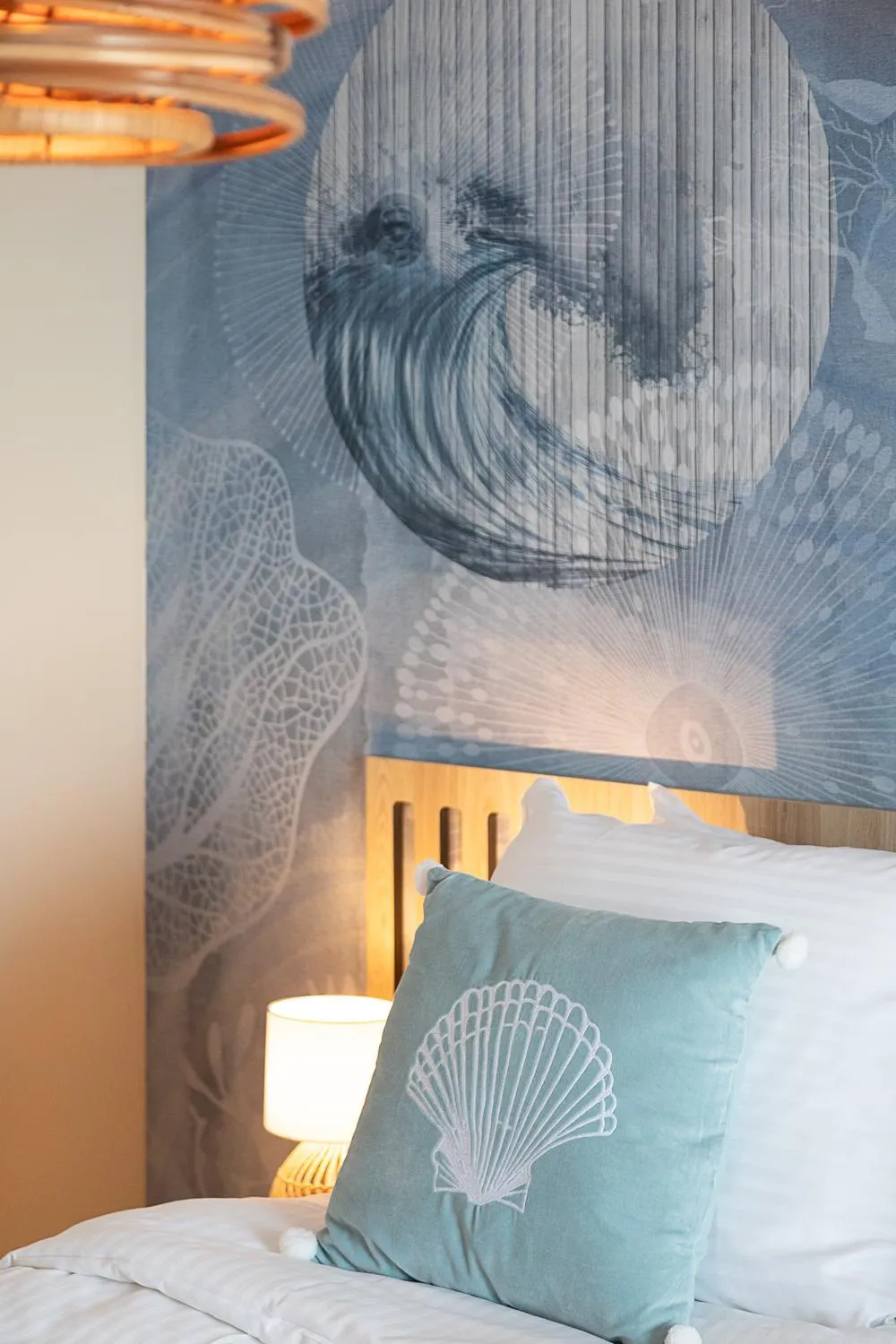 Bed in Beachfront Boutiquehotel