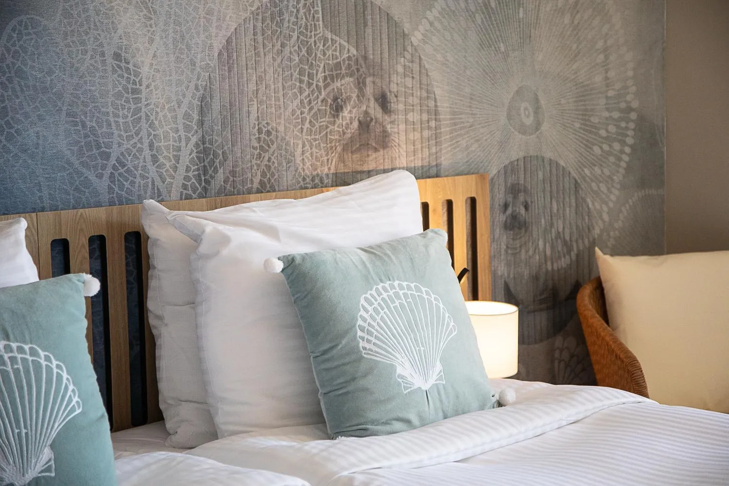 Bed in Beachfront Boutiquehotel