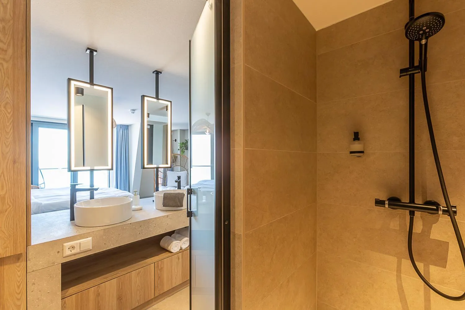 Shower in Beachfront Boutiquehotel