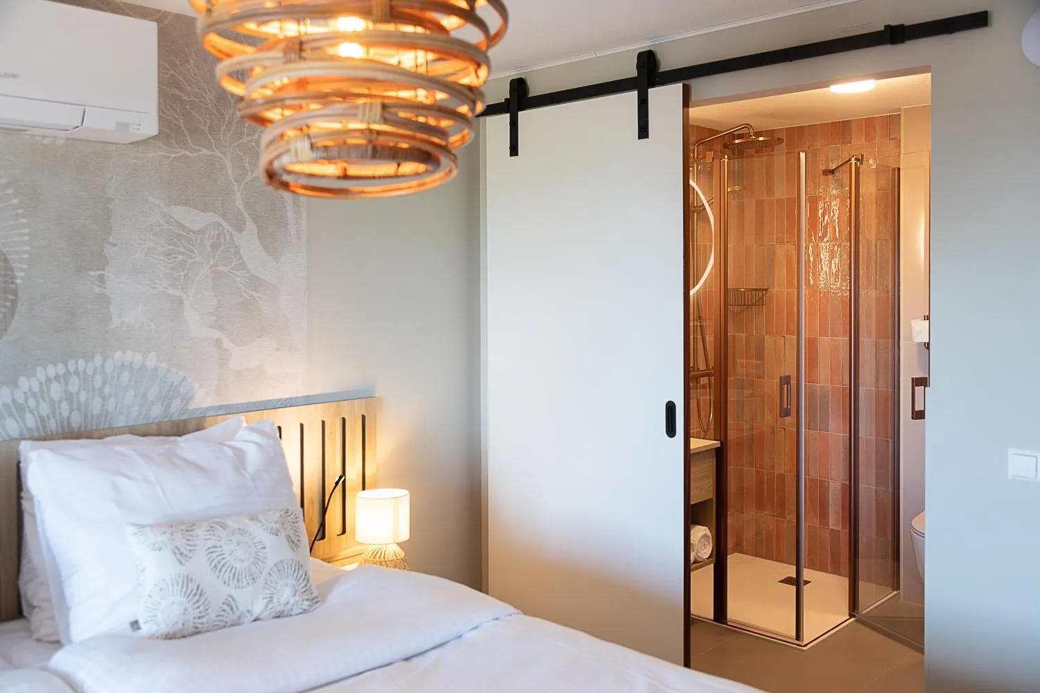 Bed in Beachfront Boutiquehotel