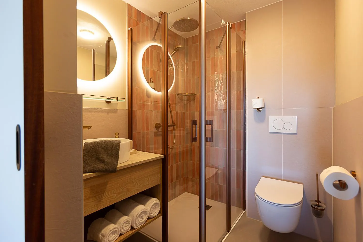 Shower in Beachfront Boutiquehotel