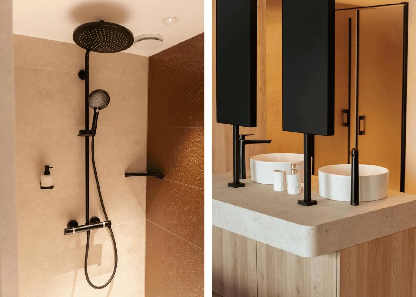 Shower in Beachfront Boutiquehotel