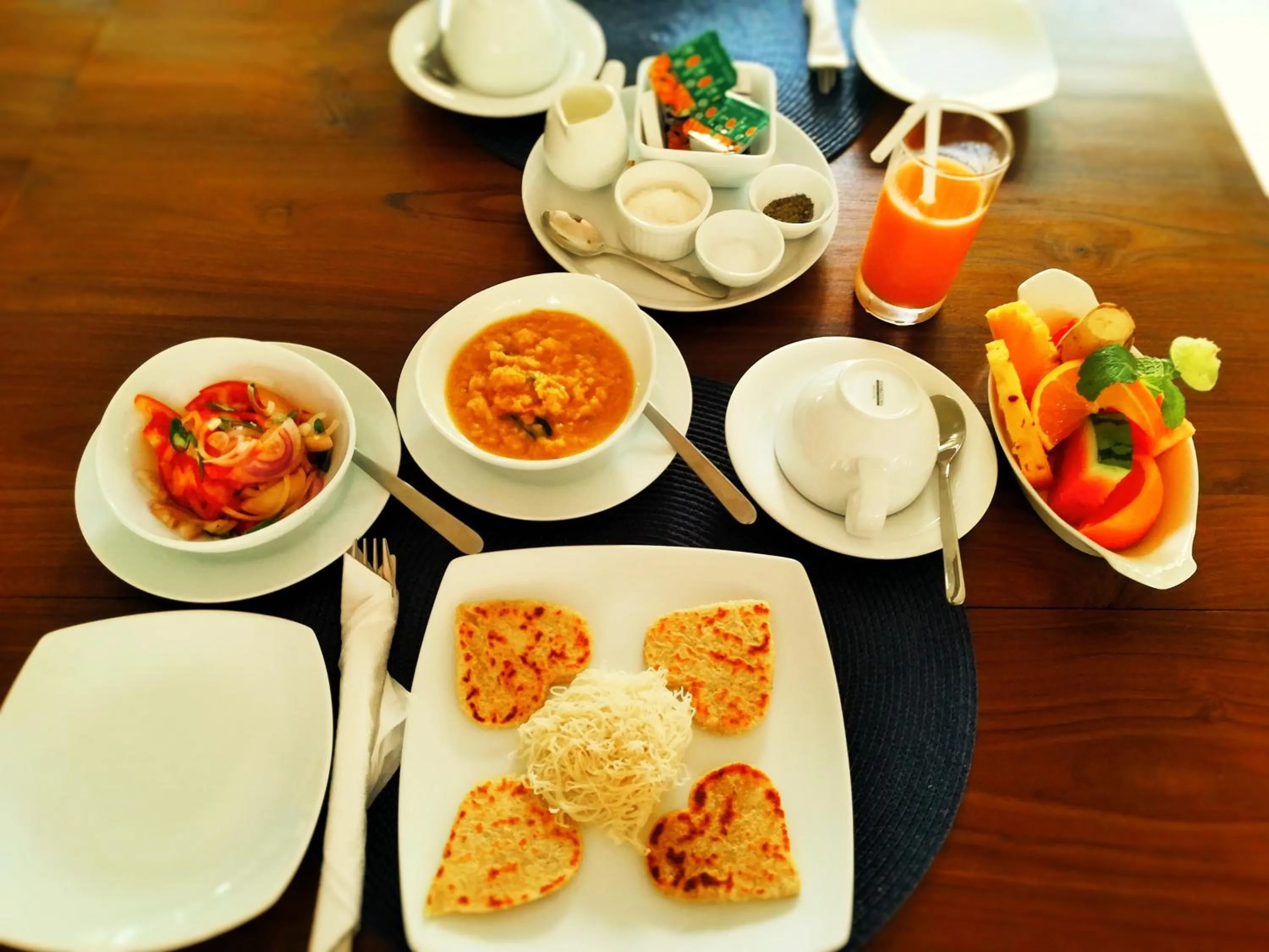 Breakfast in Unawatuna Nor Lanka Hotel