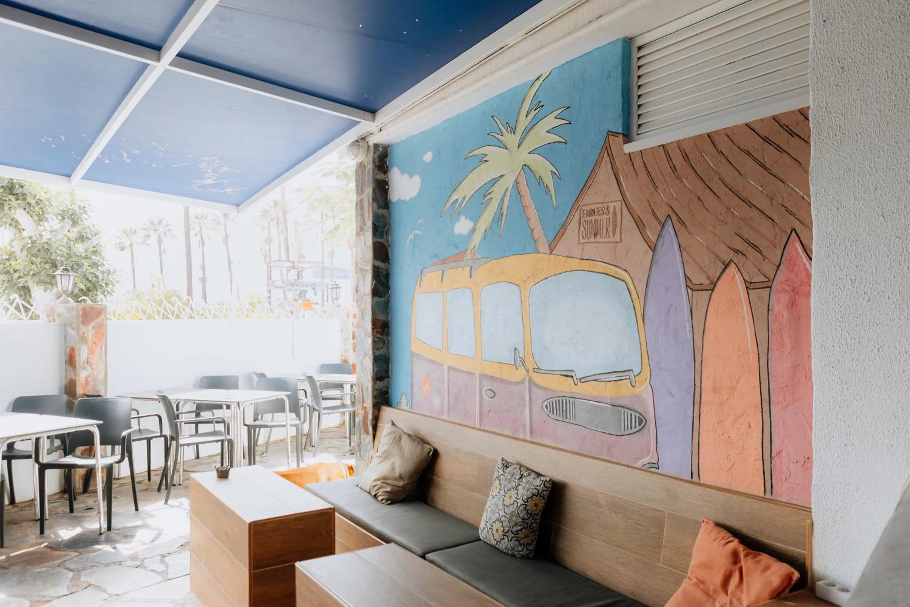 Balcony/Terrace in Endless Summer Hostel