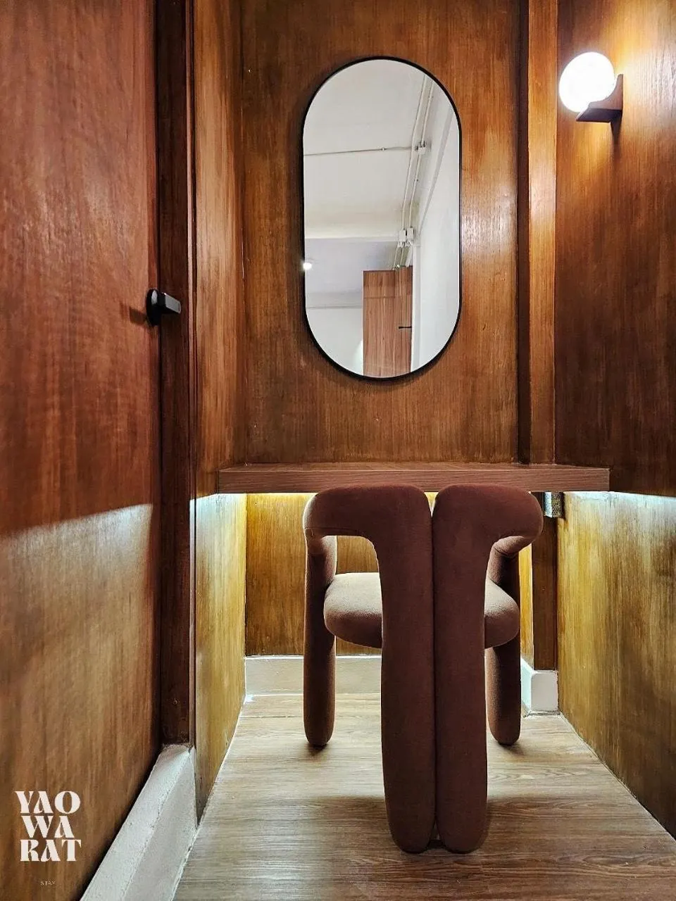 Seating area in Yaowarat Stay