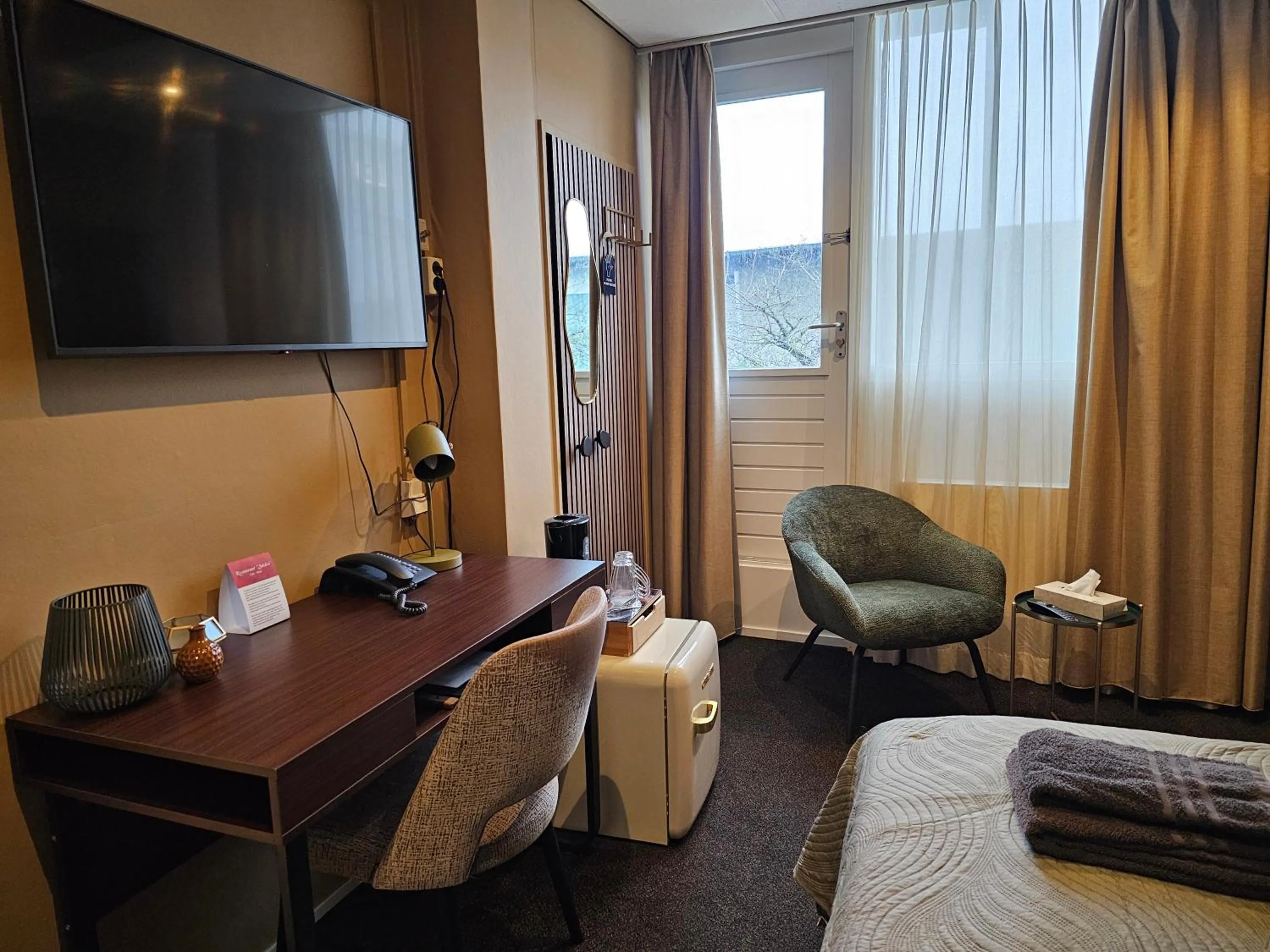 Bed in Hotel Restaurant Solskin