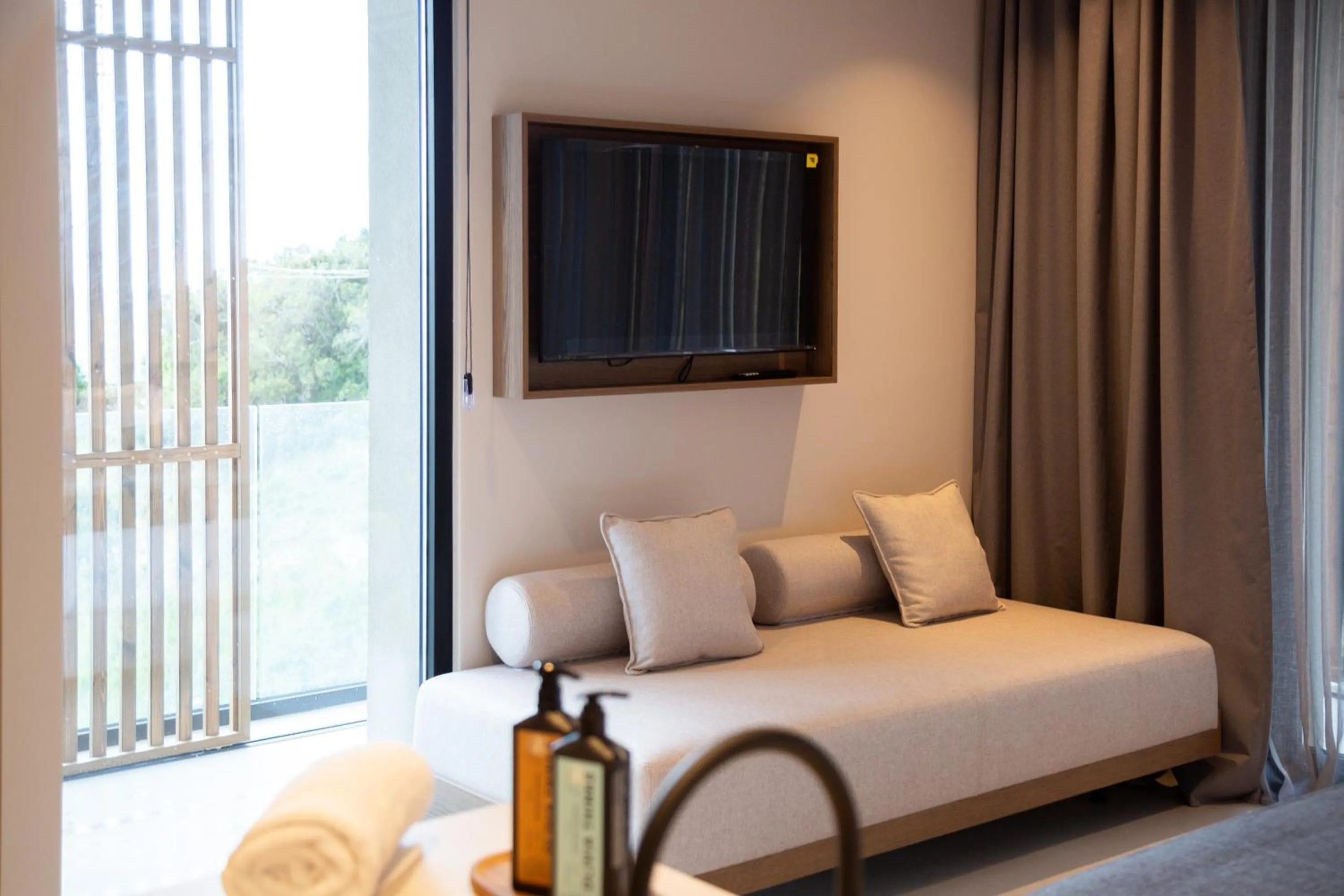 Seating area, Bed in Radream Hotels & Spa