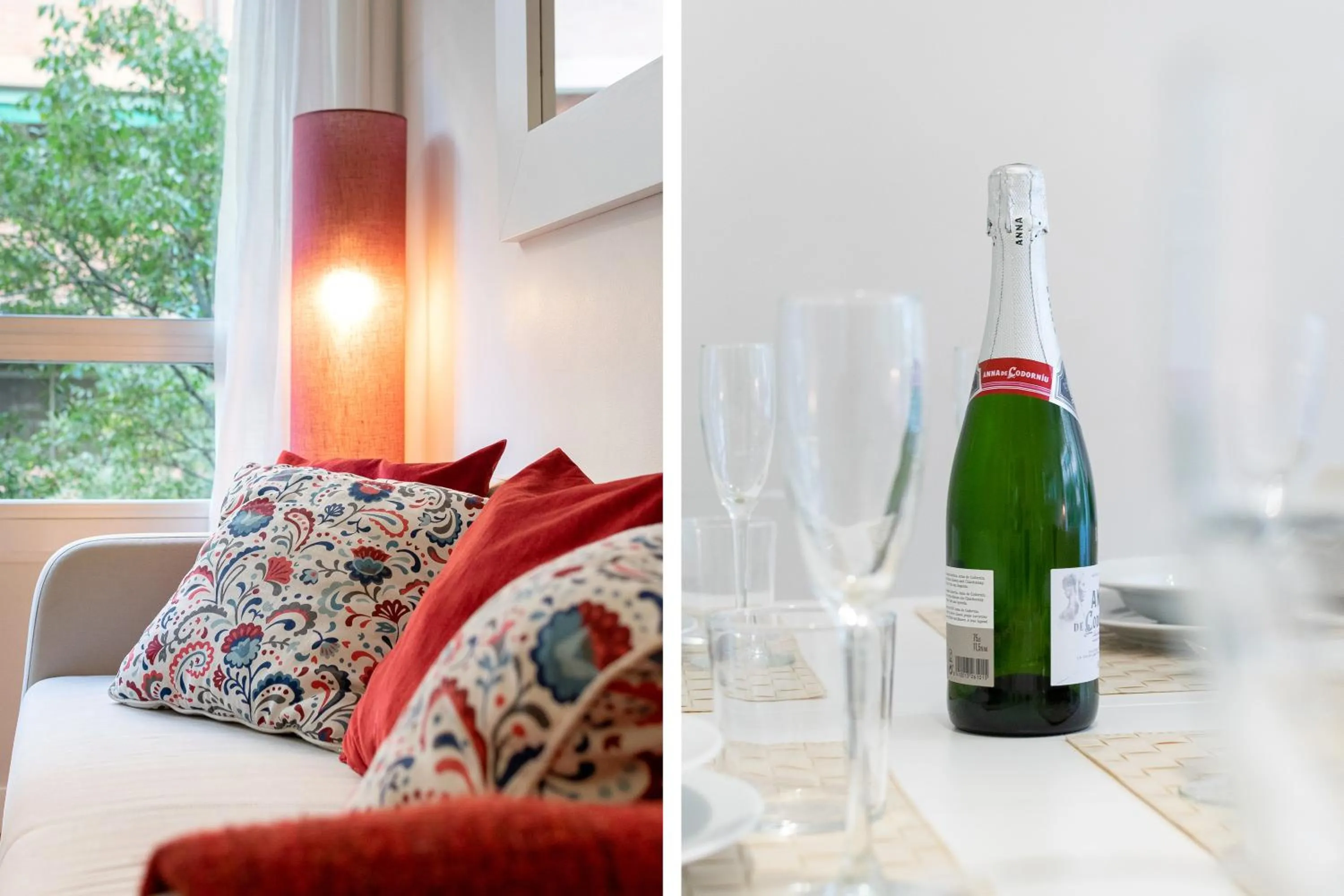 Living room in Elegance Barcelona Rentals