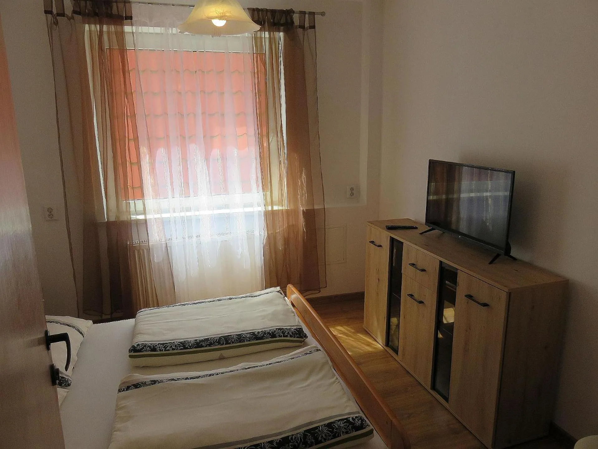 Bed in Domki ogrzewane Sokół
