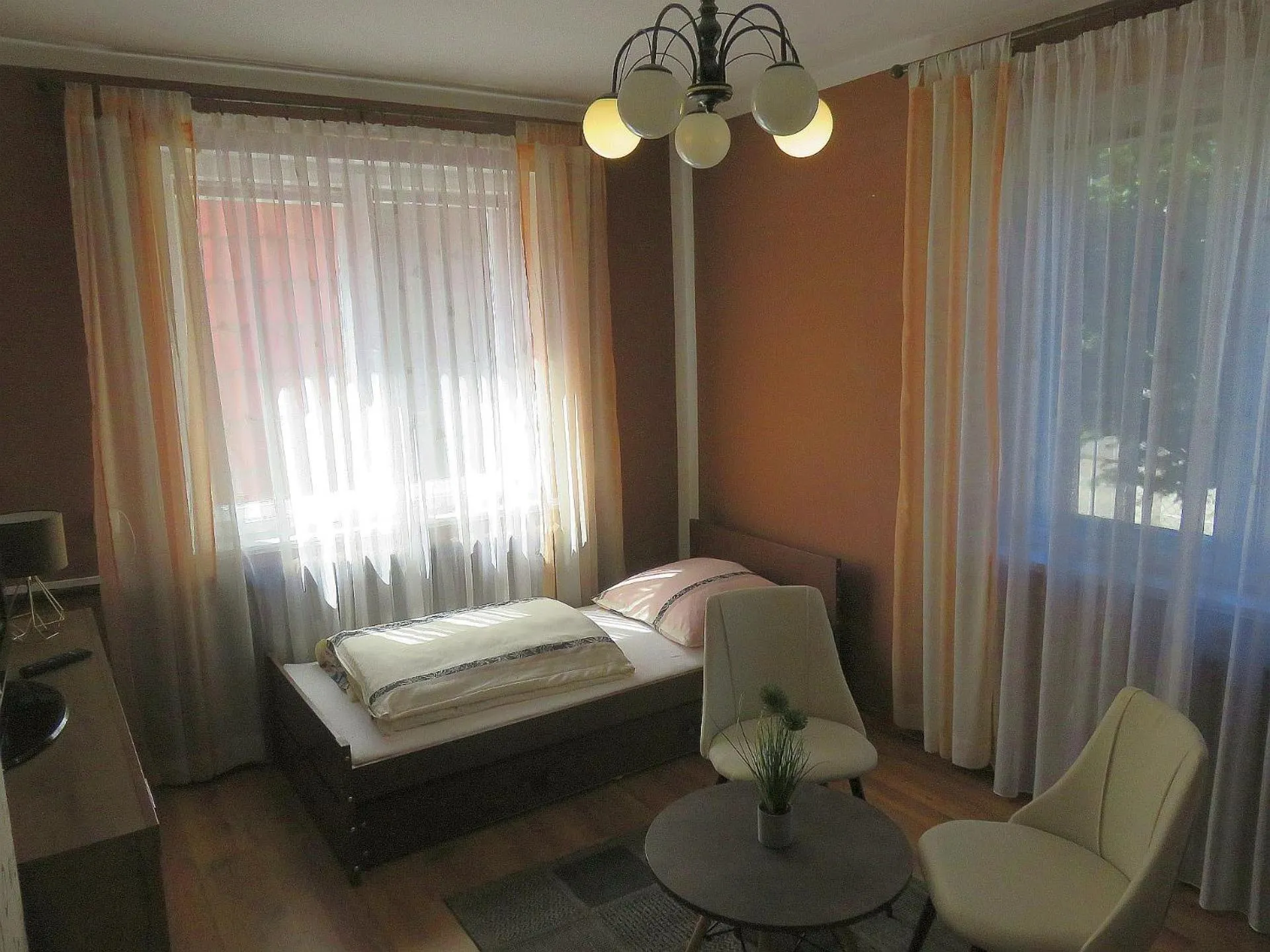 Bed in Domki ogrzewane Sokół