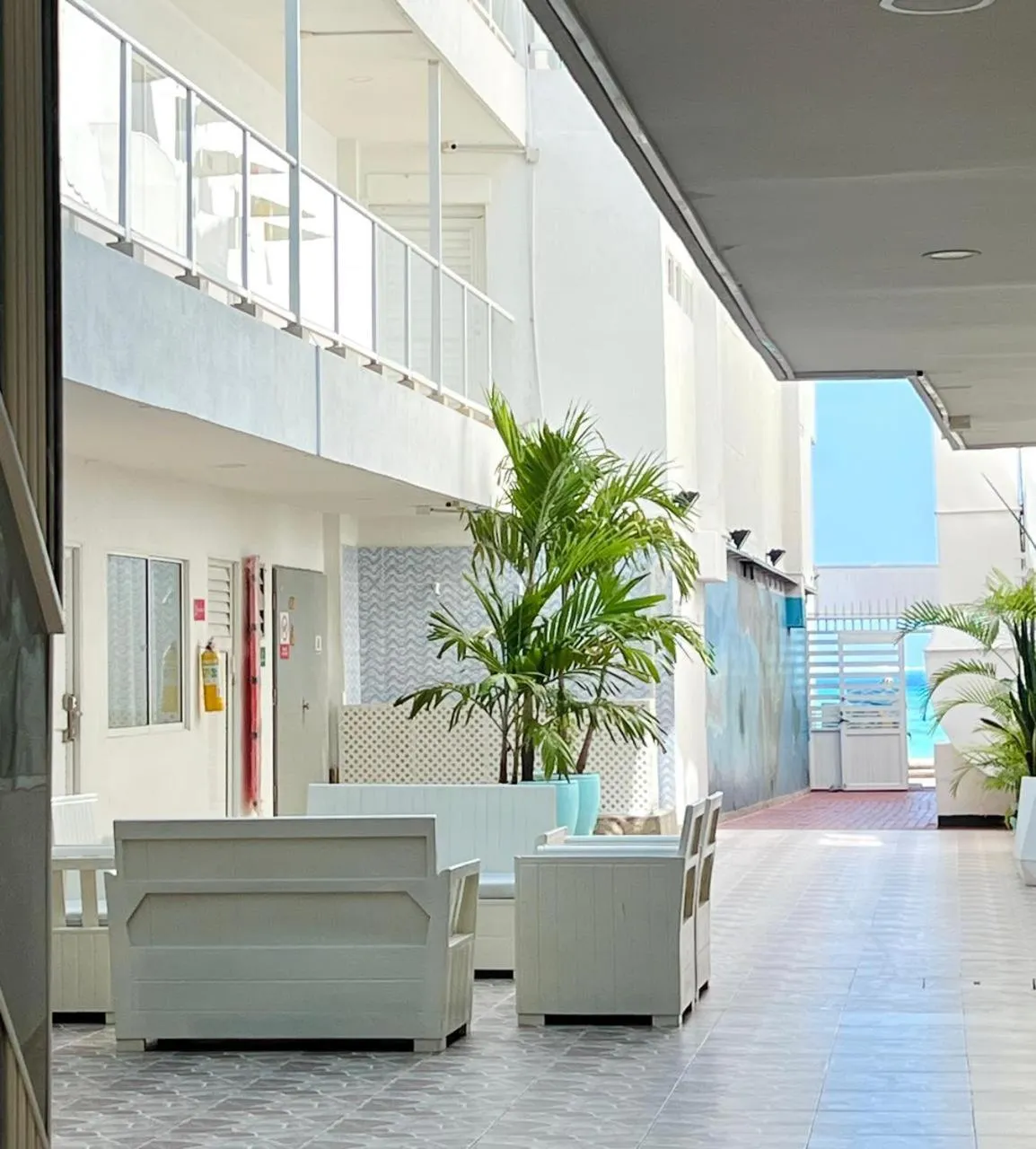 Seating area in Caribbean Island Hotel