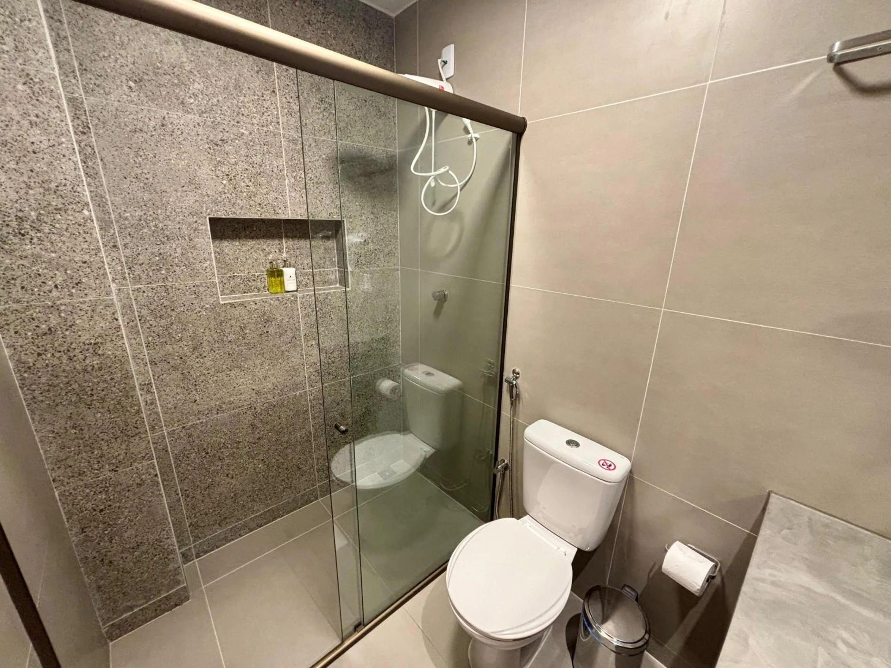 Shower in Pousada Baobá