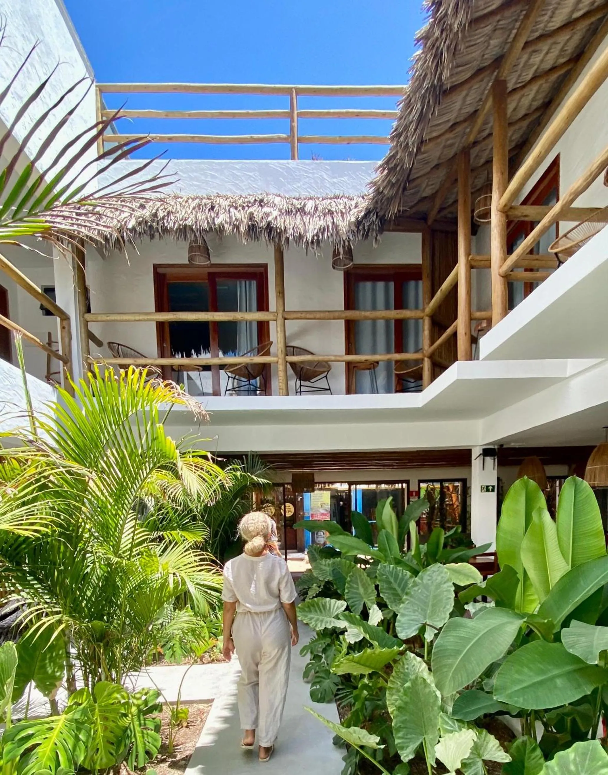 Garden view in Pousada Baobá