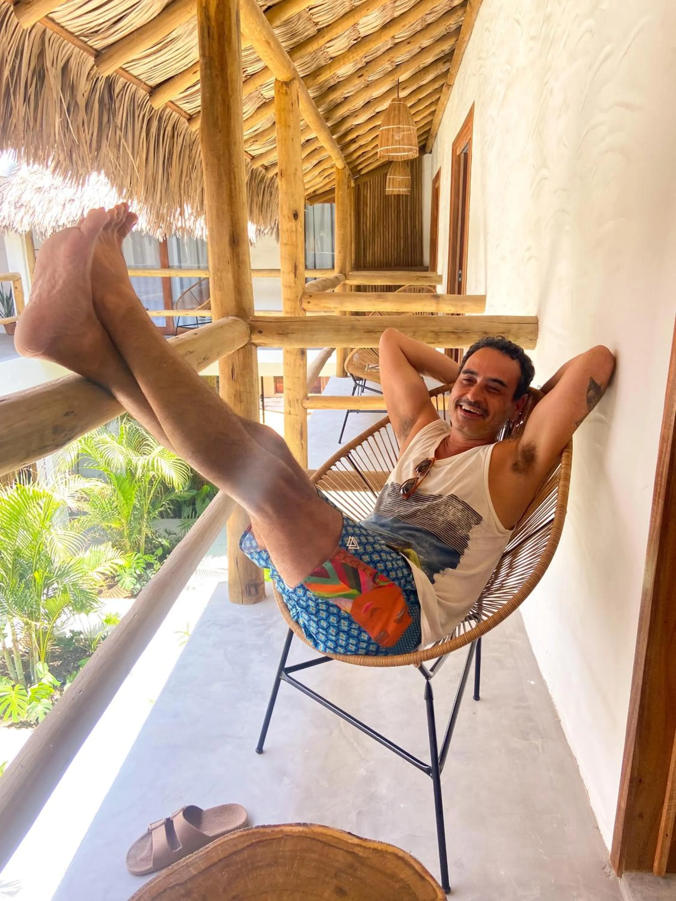 Balcony/Terrace in Pousada Baobá
