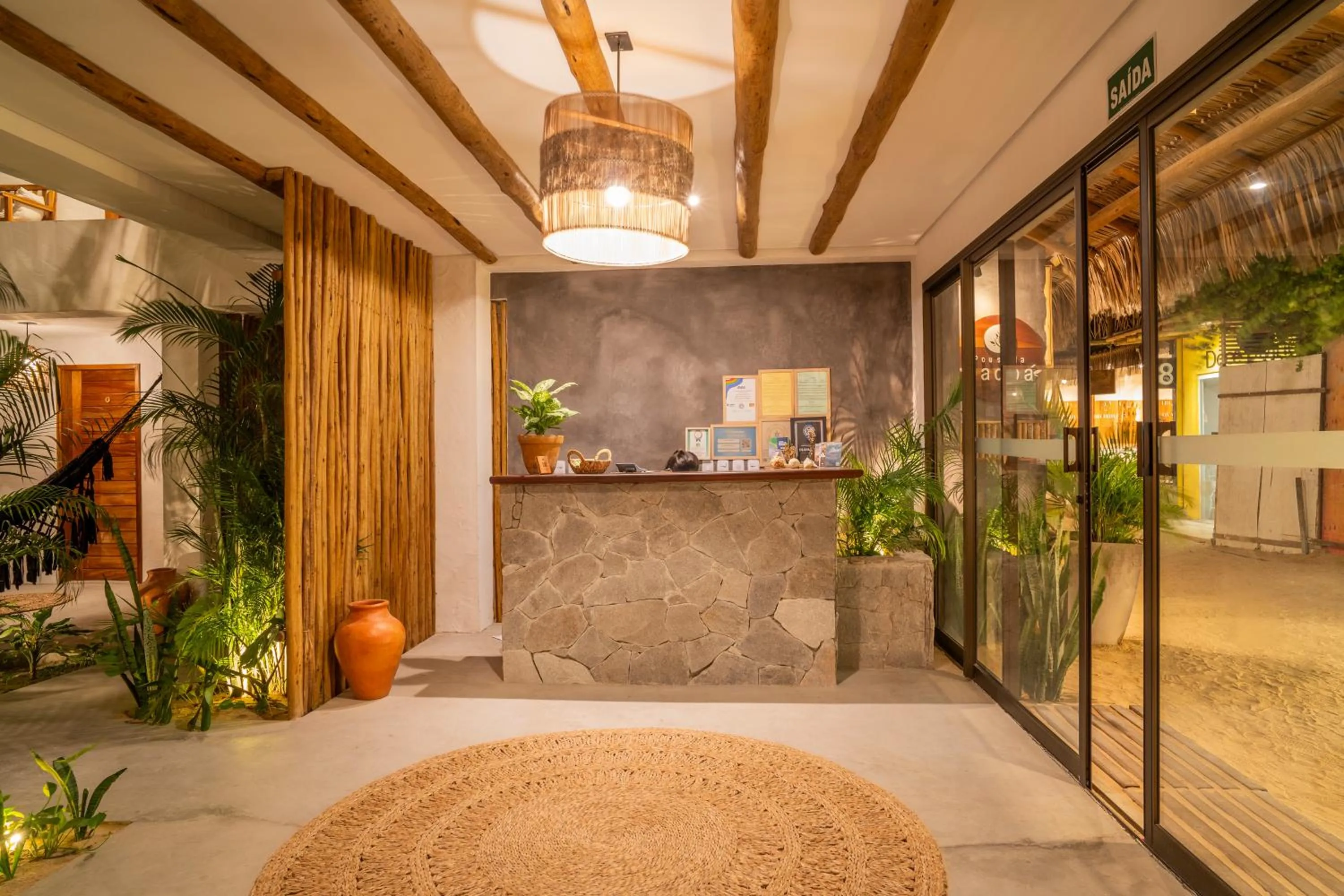 Lobby or reception in Pousada Baobá