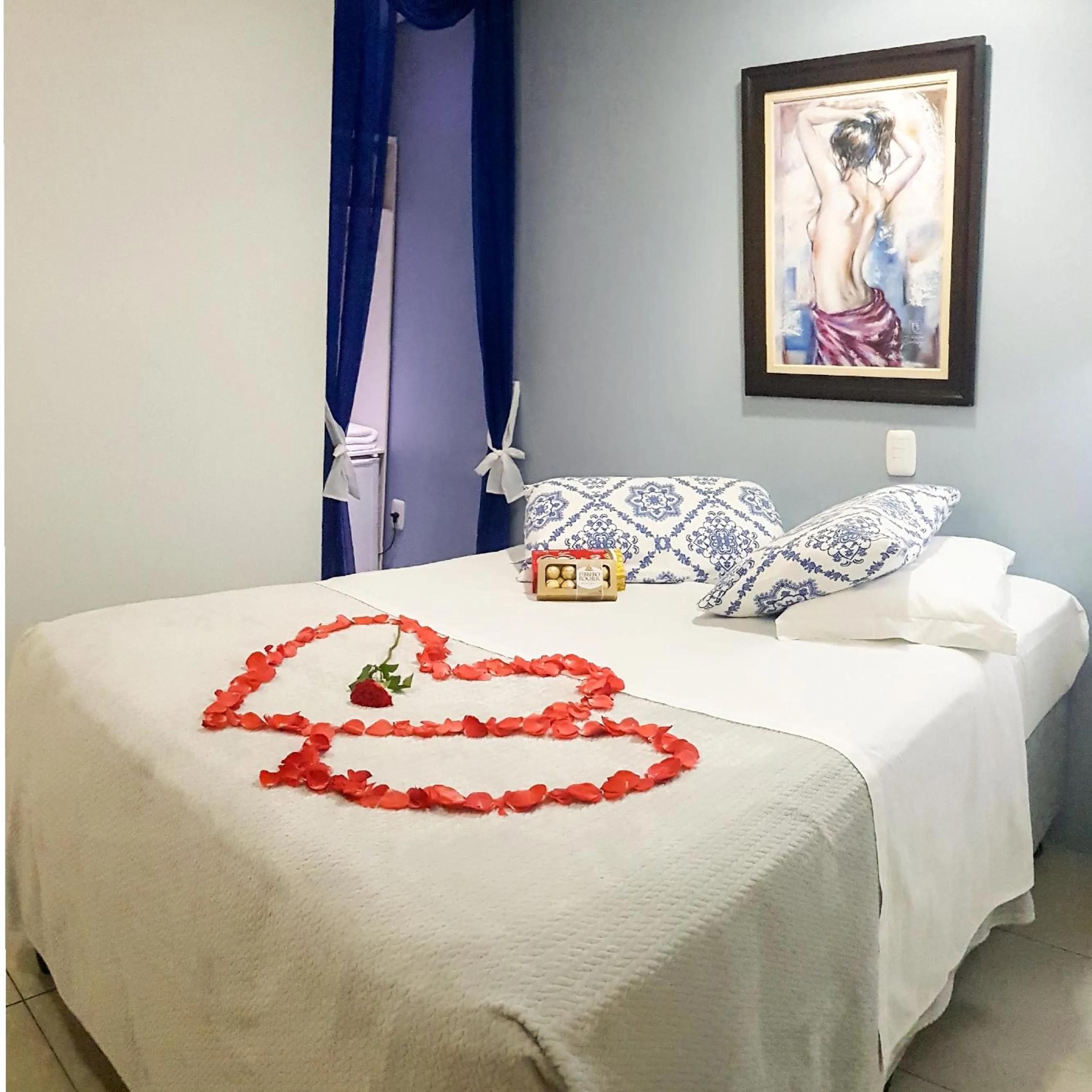 Bed in Hotel Imigrantes