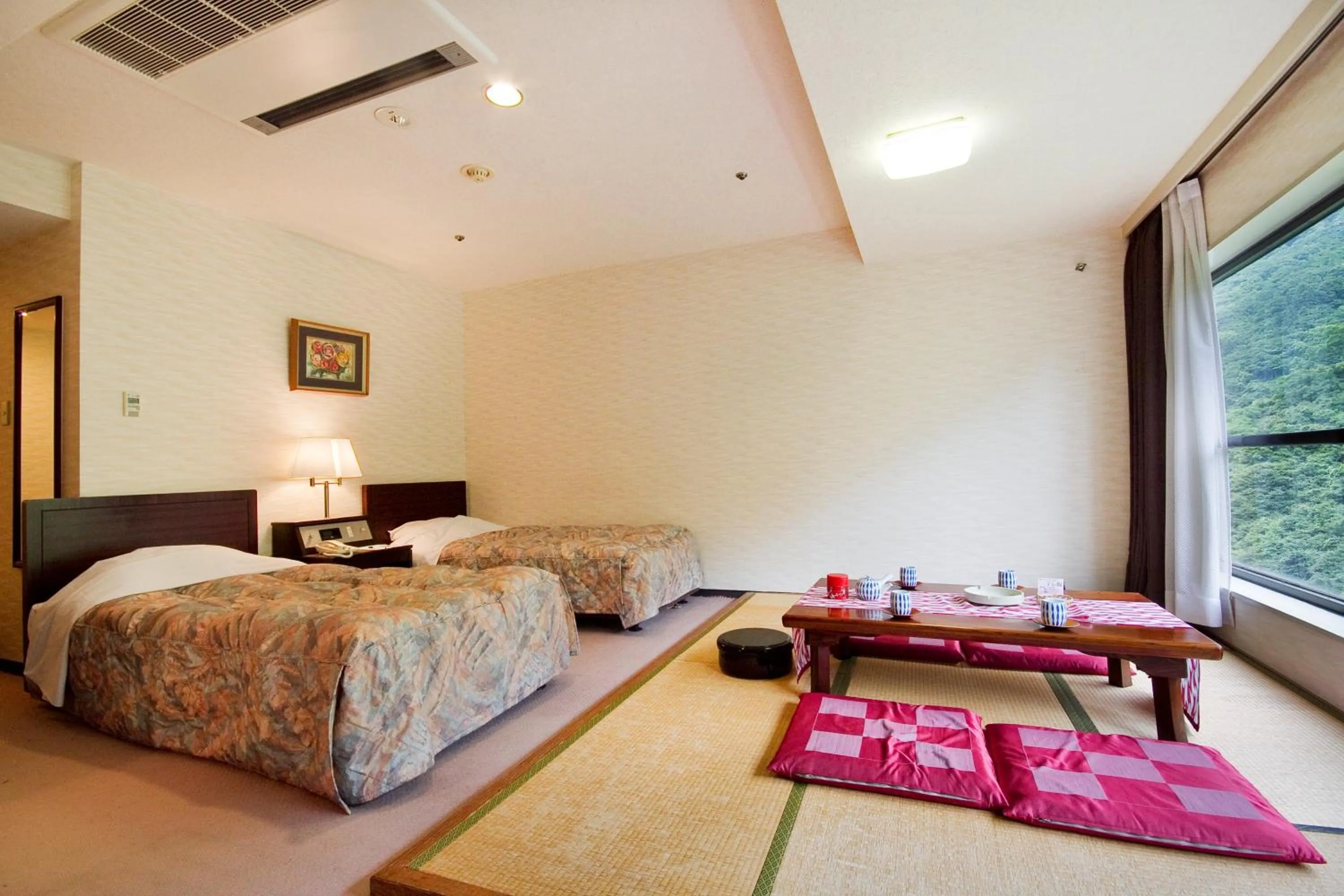 View (from property/room), Bed in Okudogo Ichiyunomori