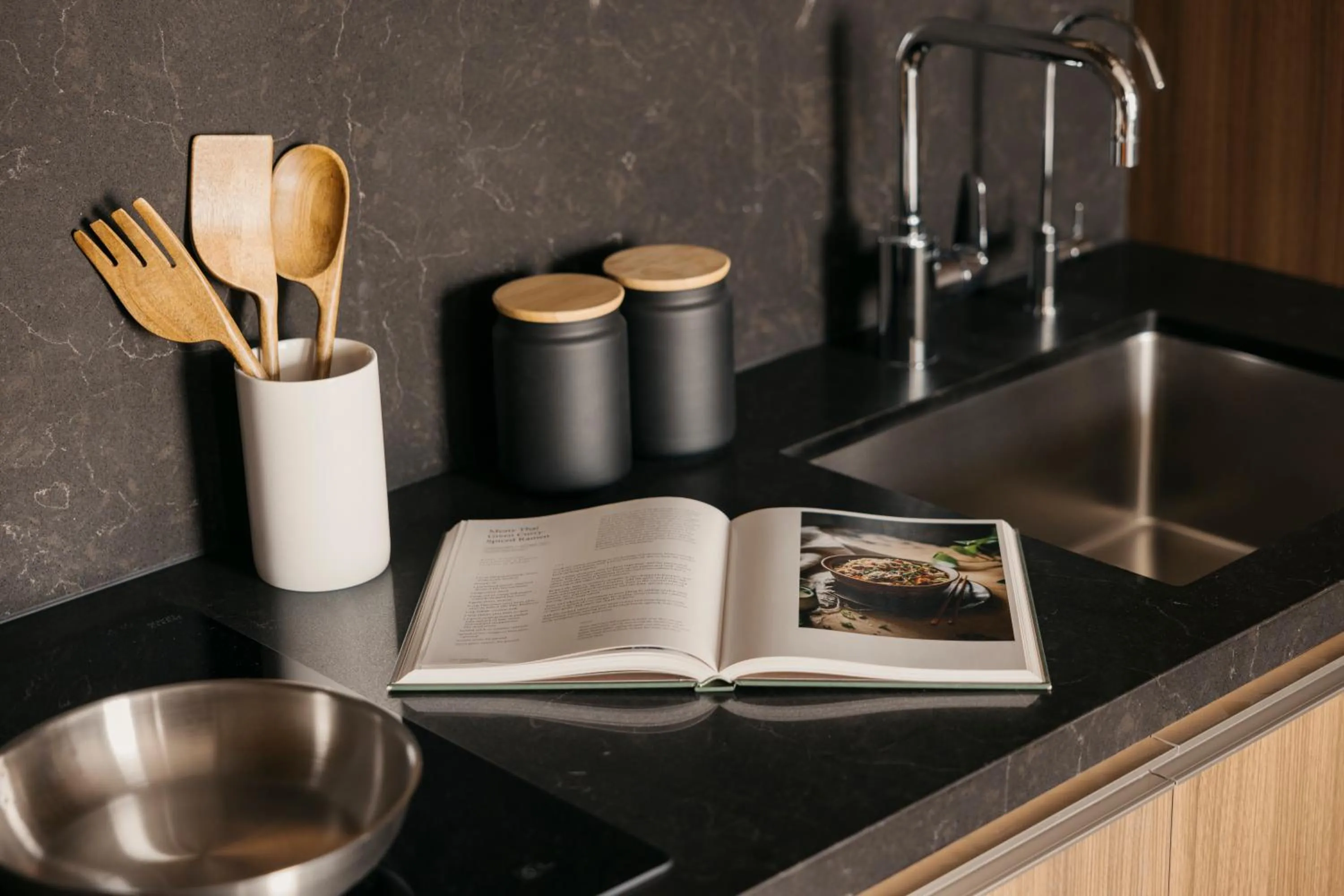 Kitchen or kitchenette in Quincy House Singapore by Far East Hospitality