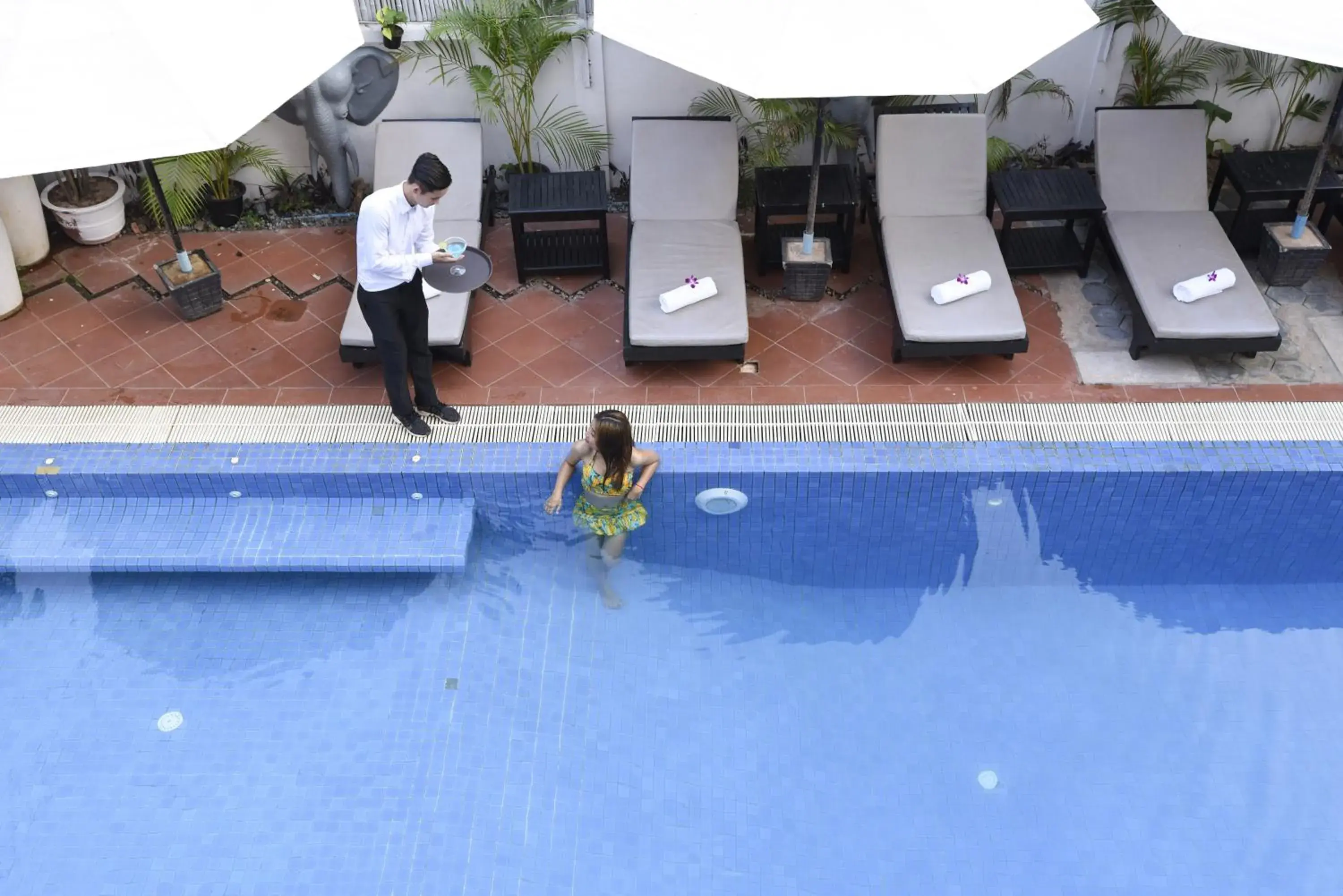 People, Swimming Pool in Golden Orchid Angkor